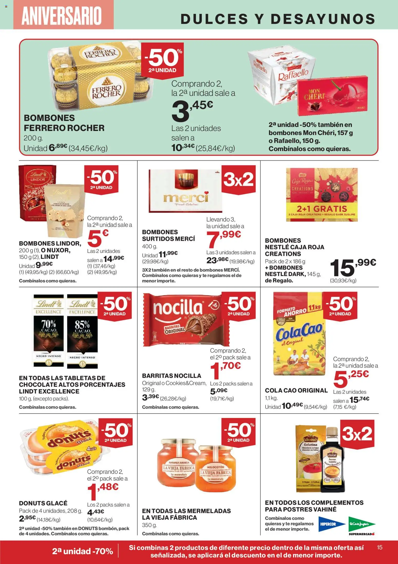 Hipercor catálogo │ válido desde el 23.10.2025 | Página: 19 | Productos: Gelatina, Té, Donuts, Caja