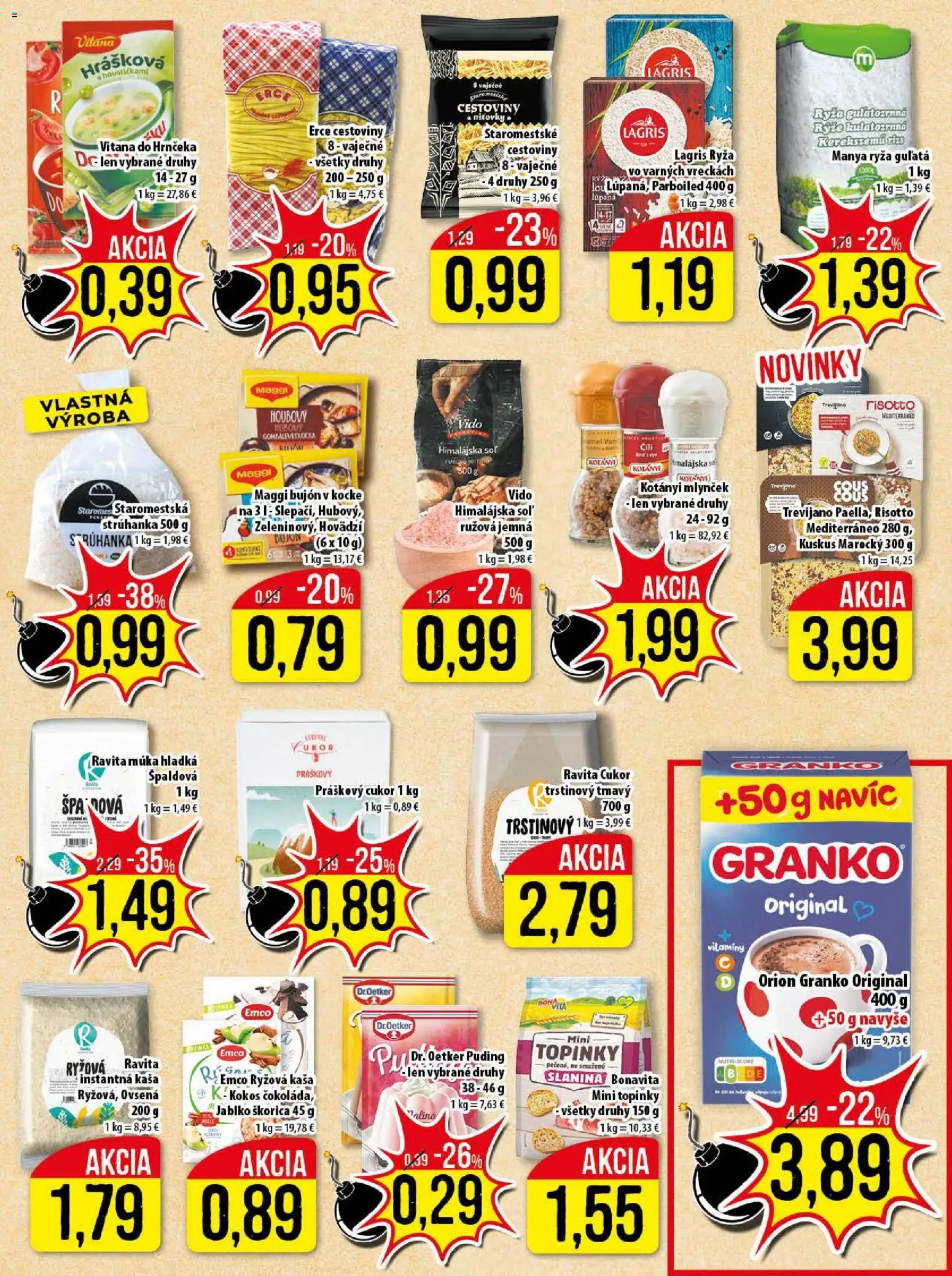 Nové Klas akcie – leták je platný od 12.01.2026 | Strana: 16 | Produkty: Bujón, Cukor, Soľ, Mlynček