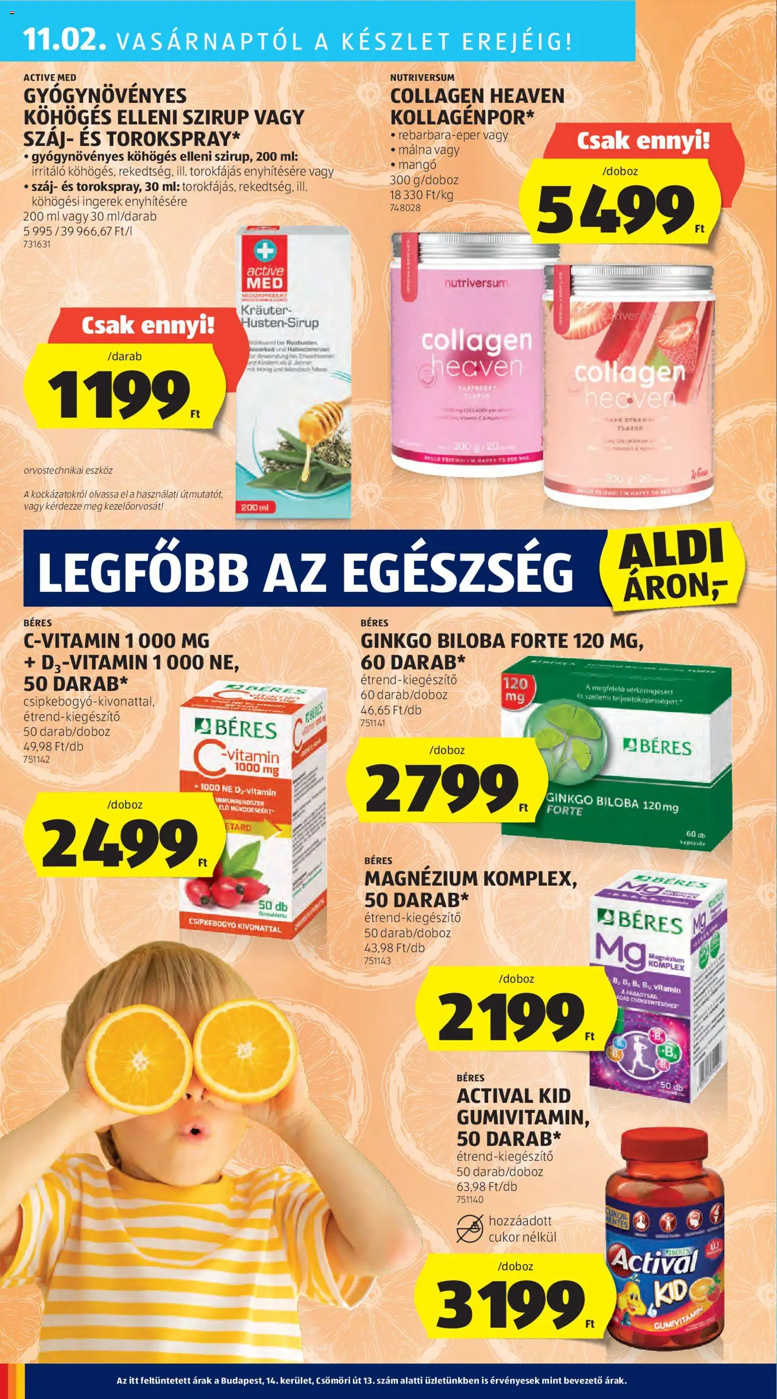 Aldi akciós ujság - amely érvényes a következő dátumtól: 30.10.2025 | Oldal: 46 | Termékek: Málna, Ginkgo biloba, Multivitamin, Cukor