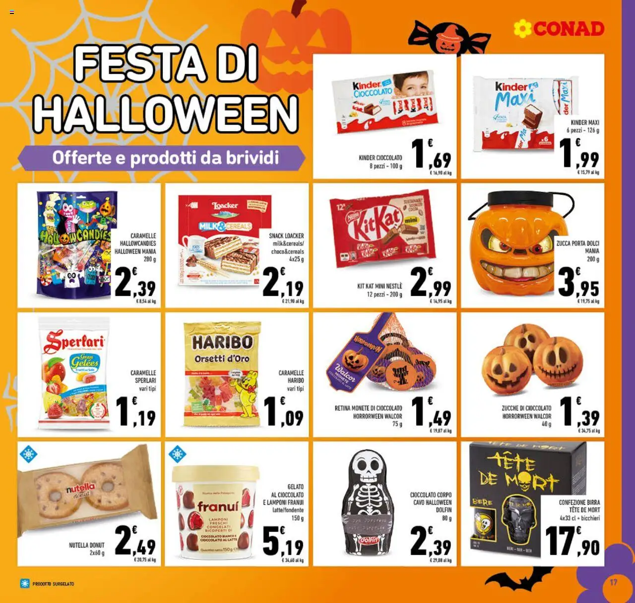 Volantino Conad del 22.10.2025 | Pagina: 17 | Prodotti: Cioccolato, Birra, Lamponi, Cavo