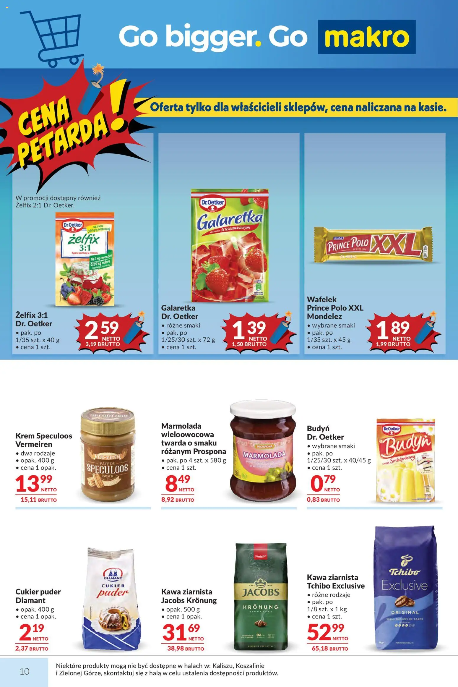 Makro gazetka od 28.04.2026 | Strona: 10 | Produkty: Galaretka, Tchibo exclusive, Kawa, Krem