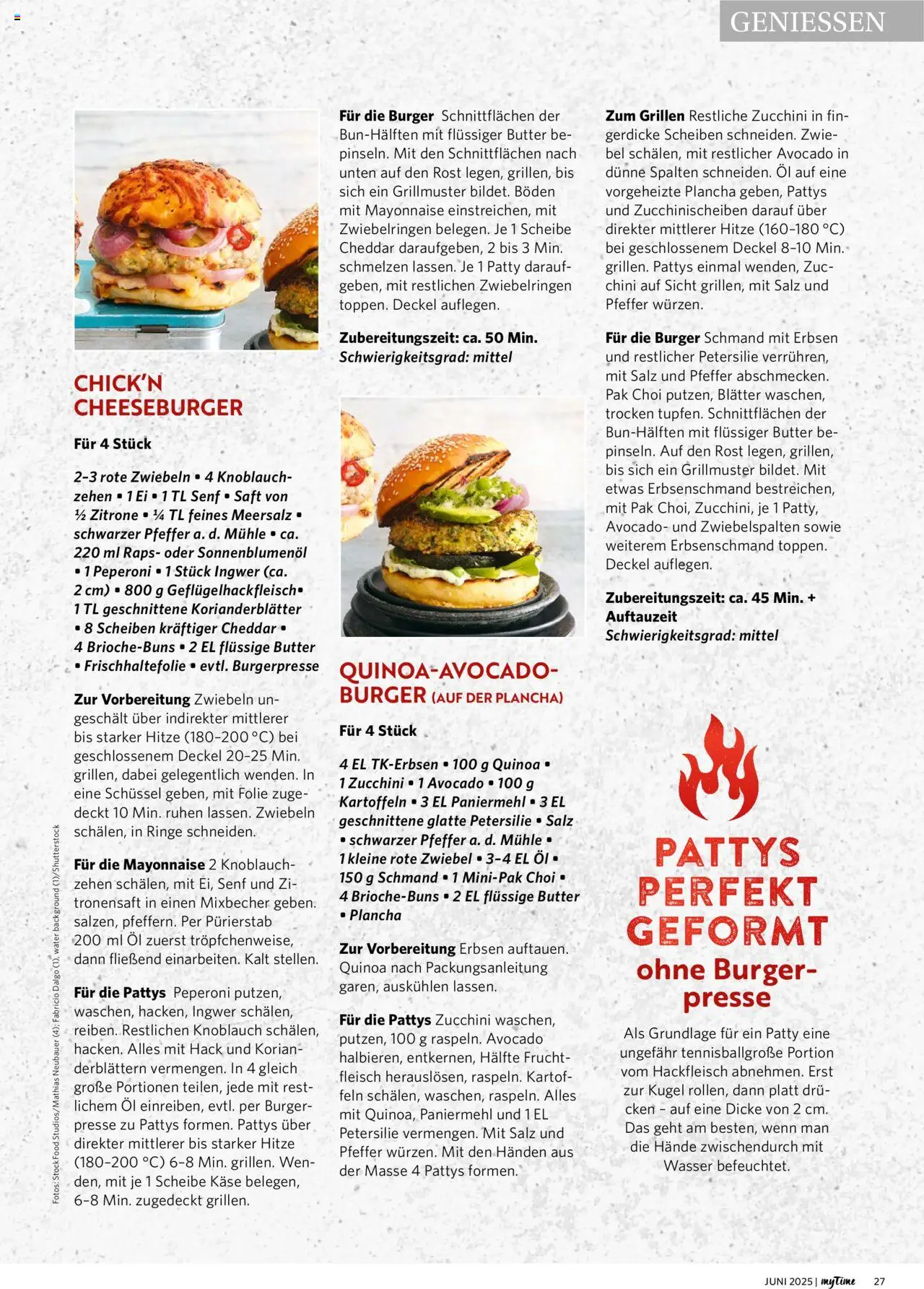 Combi - myTime Juni 2025 - gültig ab dem 01.06.2025 | Seite: 27 | Produkte: Öl, Burger, Knoblauch, Erbsen