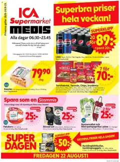 ICA Supermarket - Stockholm - Förhandsvisning av reklamblad från butik ICA Supermarket aktuell från 18.08.2025