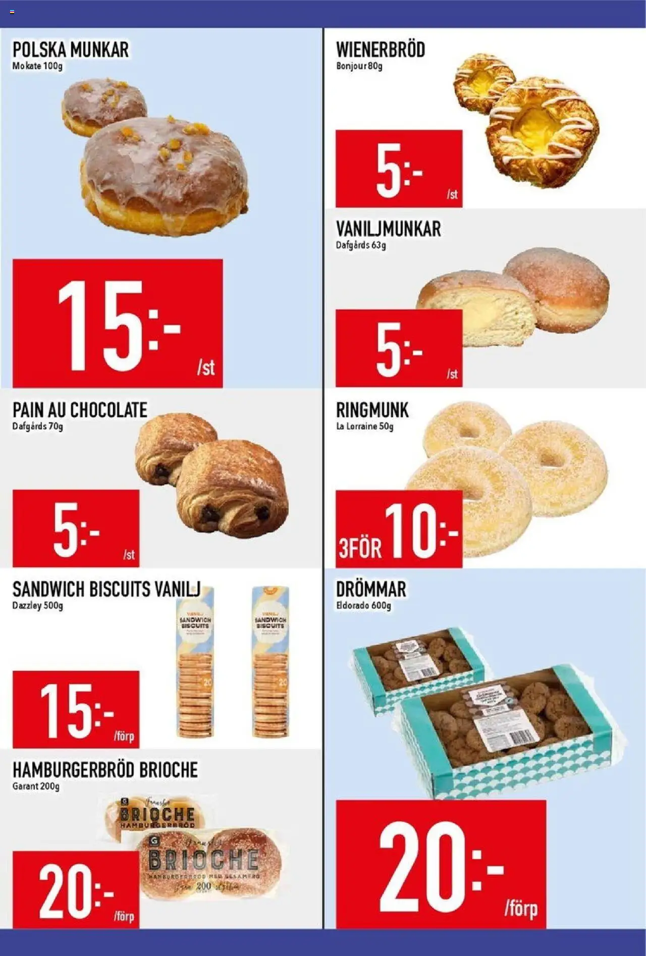 Matdax reklamblad aktuell från 20.10.2025 | Sida: 8 | Produkter: Sandwich, Hamburgerbröd