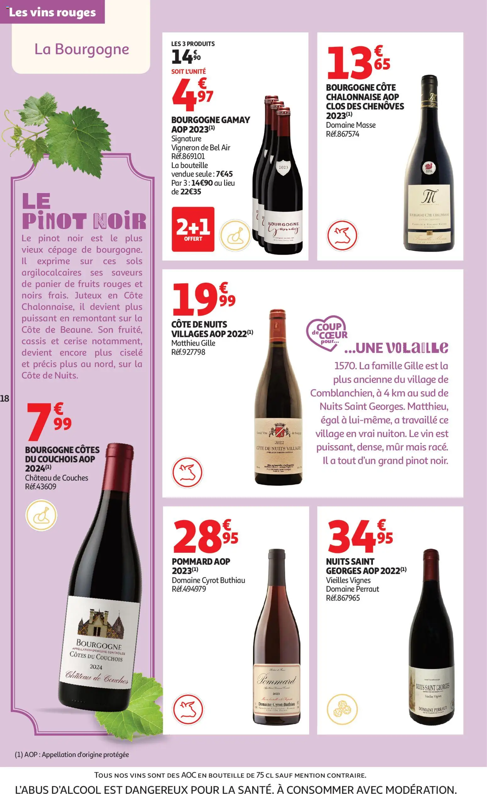 {H1} | Page: 18 | Produits: Cassis, Volaille, Panier, Vin