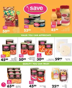 Save specials catalogue – valid from 04.12.2025 | Page: 17 | Products: Tuna, Baked beans, Tomatoes, Tomato sauce