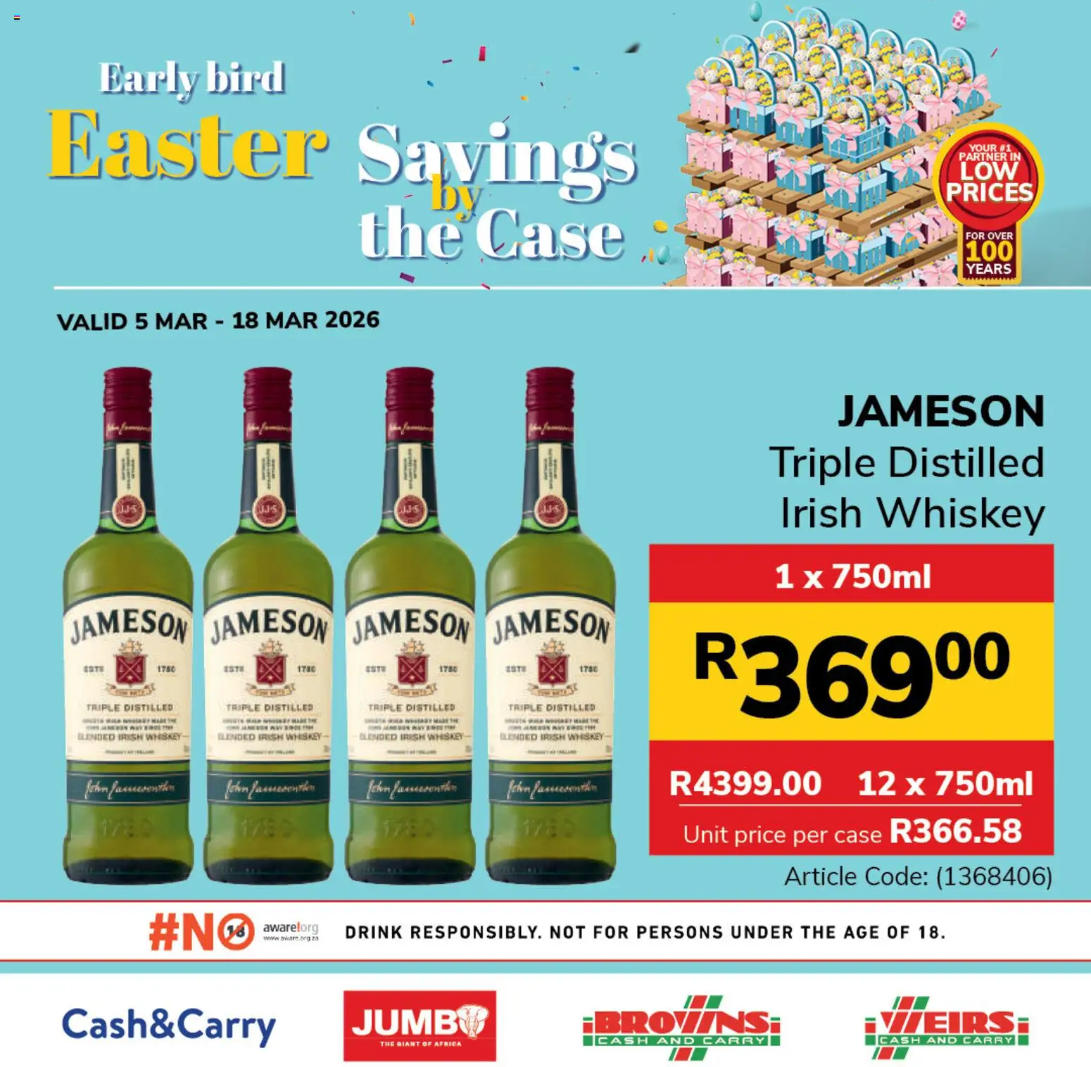 New Jumbo catalogue – valid from 05.03.2026 | Page: 1 | Products: Case, Whiskey