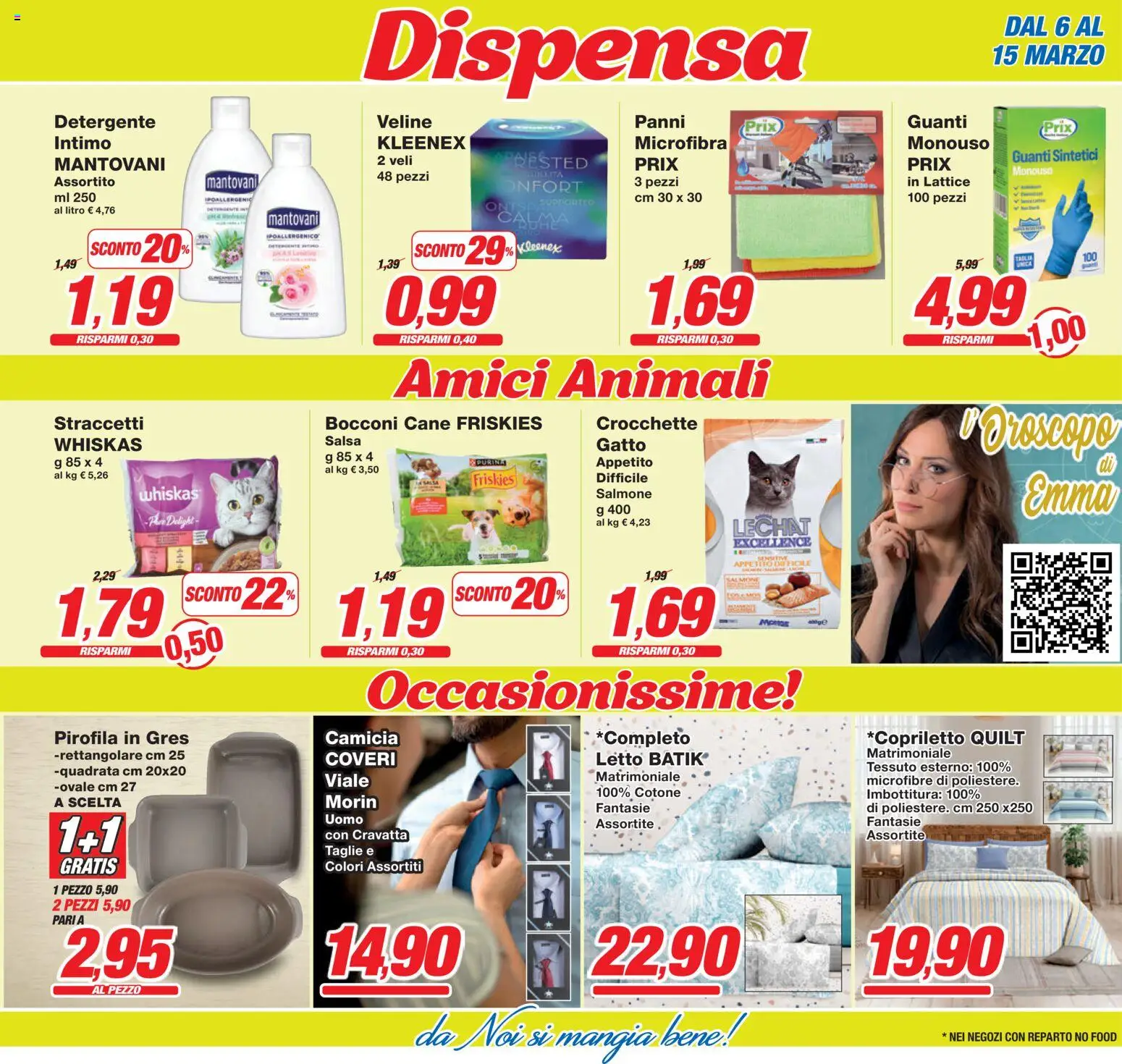 Volantino Prix del 06.03.2026 | Pagina: 28 | Prodotti: Salmone, Camicia, Guanti, Letto