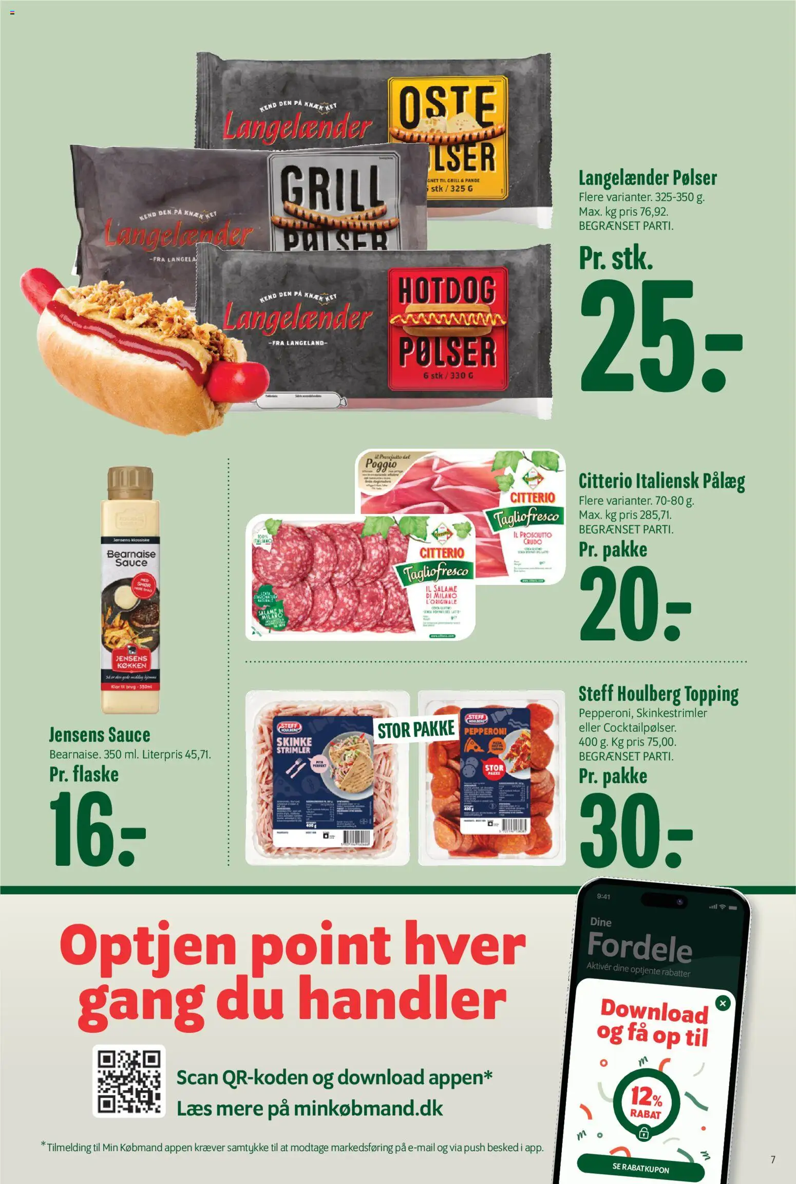 Min Købmand tilbudsavis – gyldig fra 30.01.2026 | Side: 8 | Produkter: Pølser, Skinke, Cocktailpølser, Pålæg
