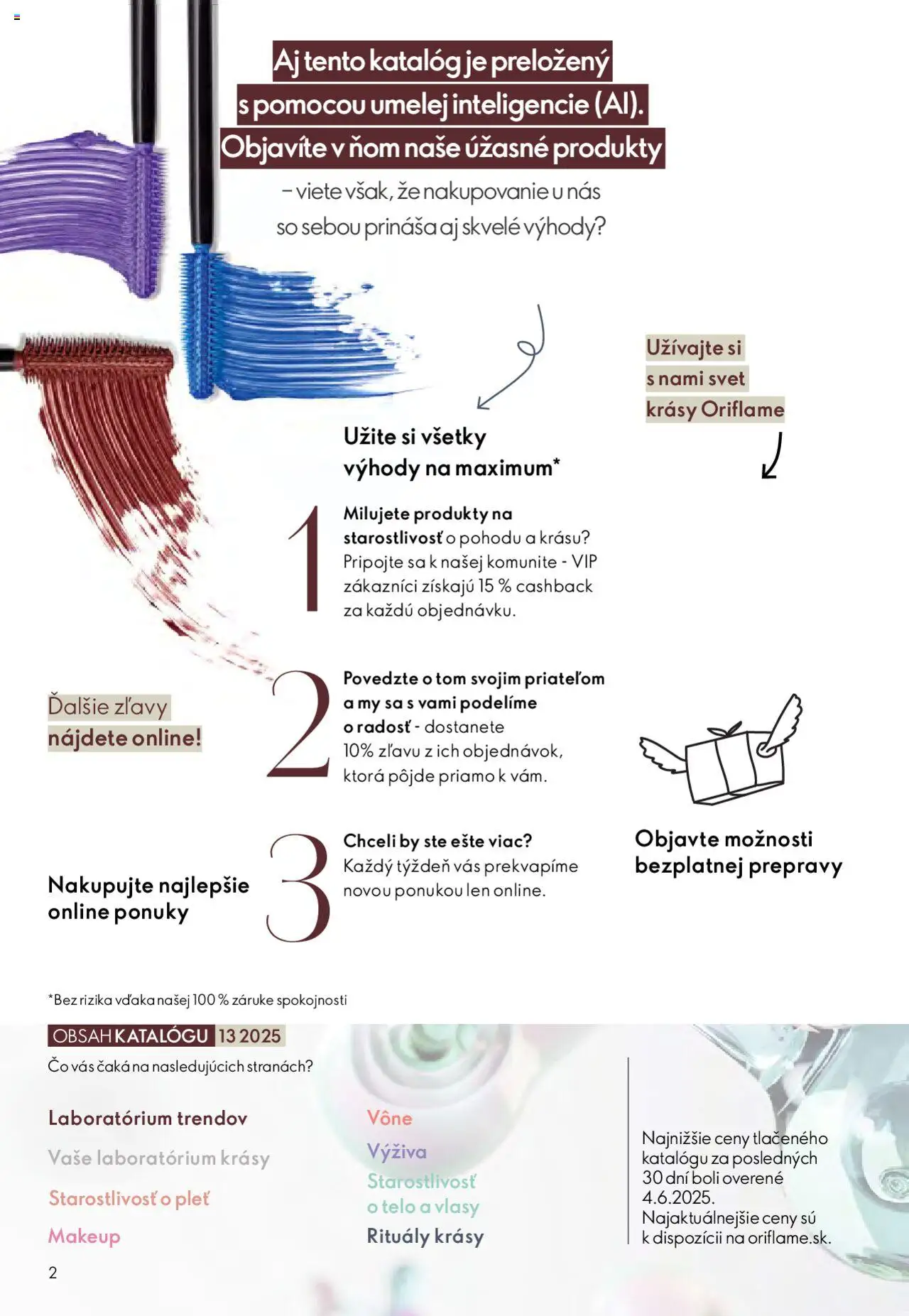 Katalóg Oriflame 13 2025 │ platný od 07.09.2025 | Strana: 2