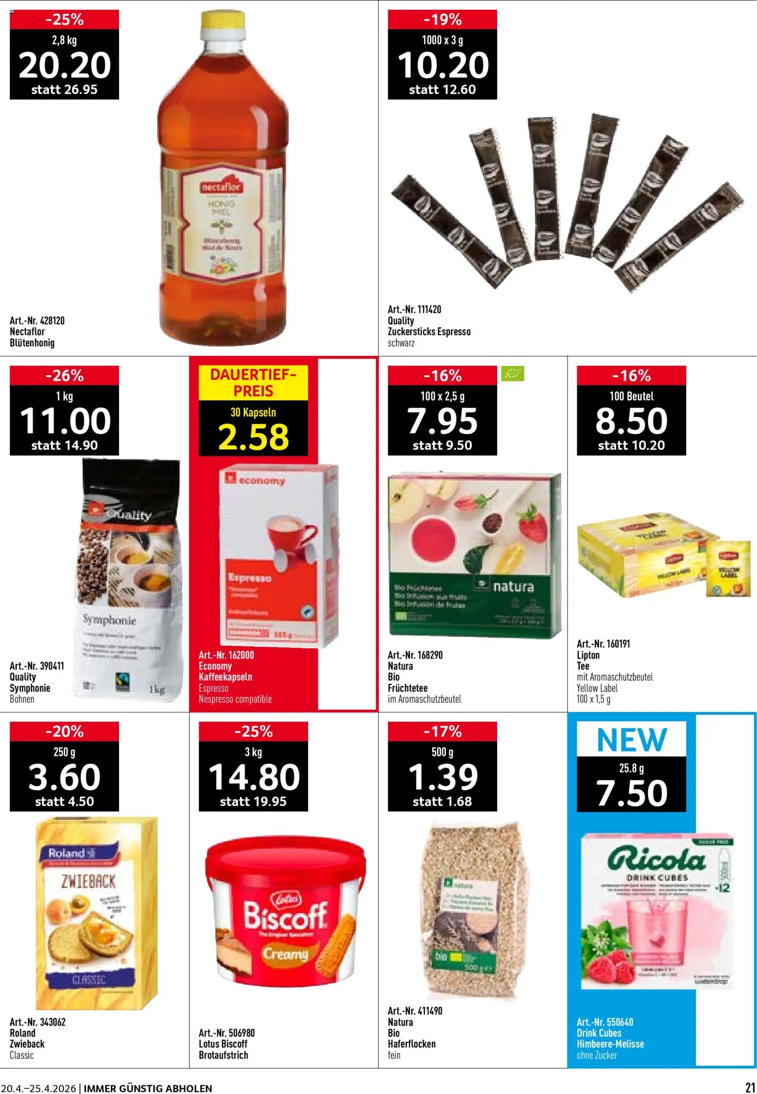 Prodega aktionen – gültig ab 20.04.2026 | Seite: 21 | Produkte: Zucker