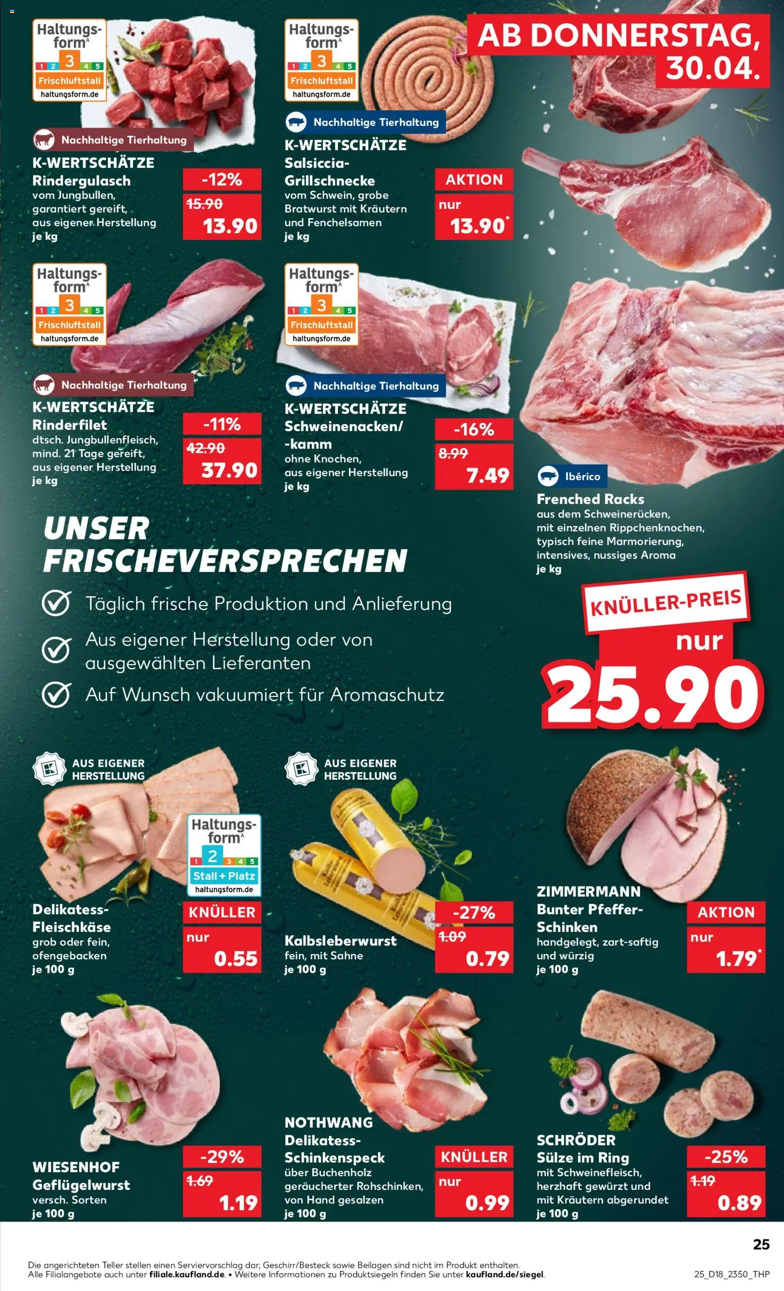 Kaufland Prospekt Völklingen	 – gültig ab 30.04.2026 | Seite: 25 | Produkte: Rindergulasch, Rinderfilet, Bratwurst, Pfeffer