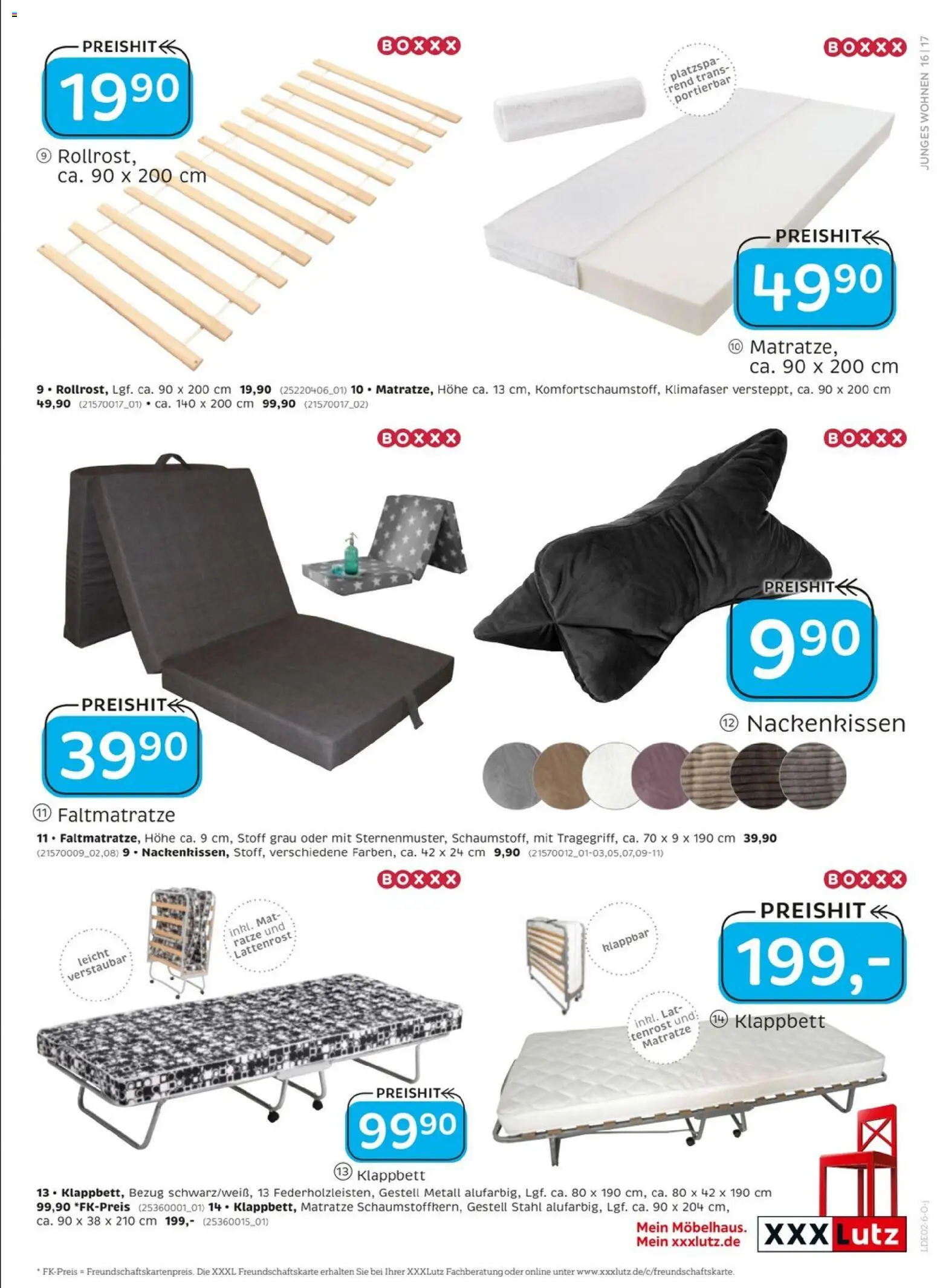 XXXL Lutz - Das Beste im Leben – gültig ab 25.01.2026 | Seite: 17 | Produkte: Matratze, Lattenrost
