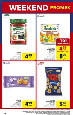 Carrefour Gazetka - Weekend promek już od czwartku od 31.07.2025 | Strona: 4 | Produkty: Chrupki, Kukurydza, Dżem, Ciastka