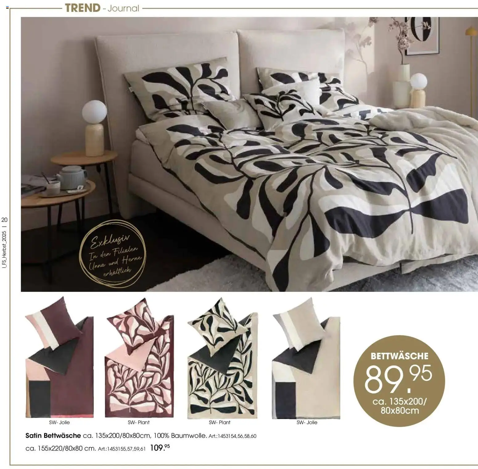 Zurbrüggen - Zurbrüggen: Raum für neue Lieblingsstücke – gültig ab 19.10.2025 | Seite: 20 | Produkte: Bettwäsche