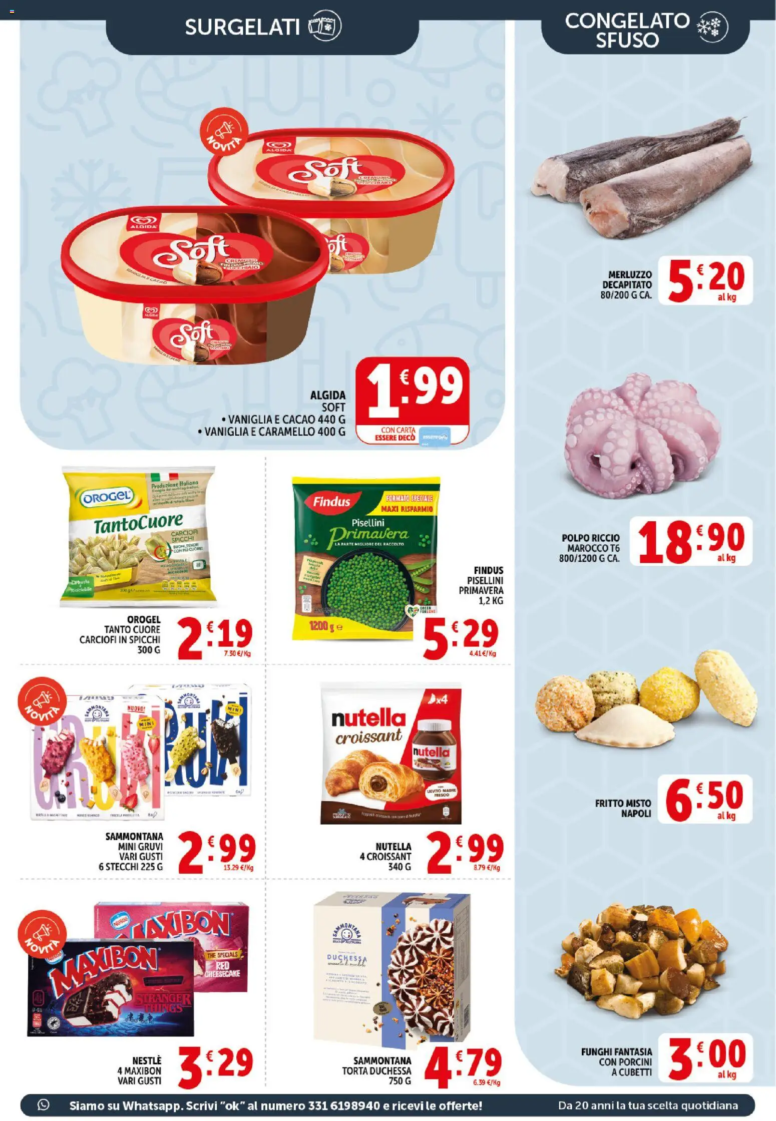 Volantino Decò del 21.04.2026 | Pagina: 9 | Prodotti: Merluzzo, Funghi, Carciofi, Cacao