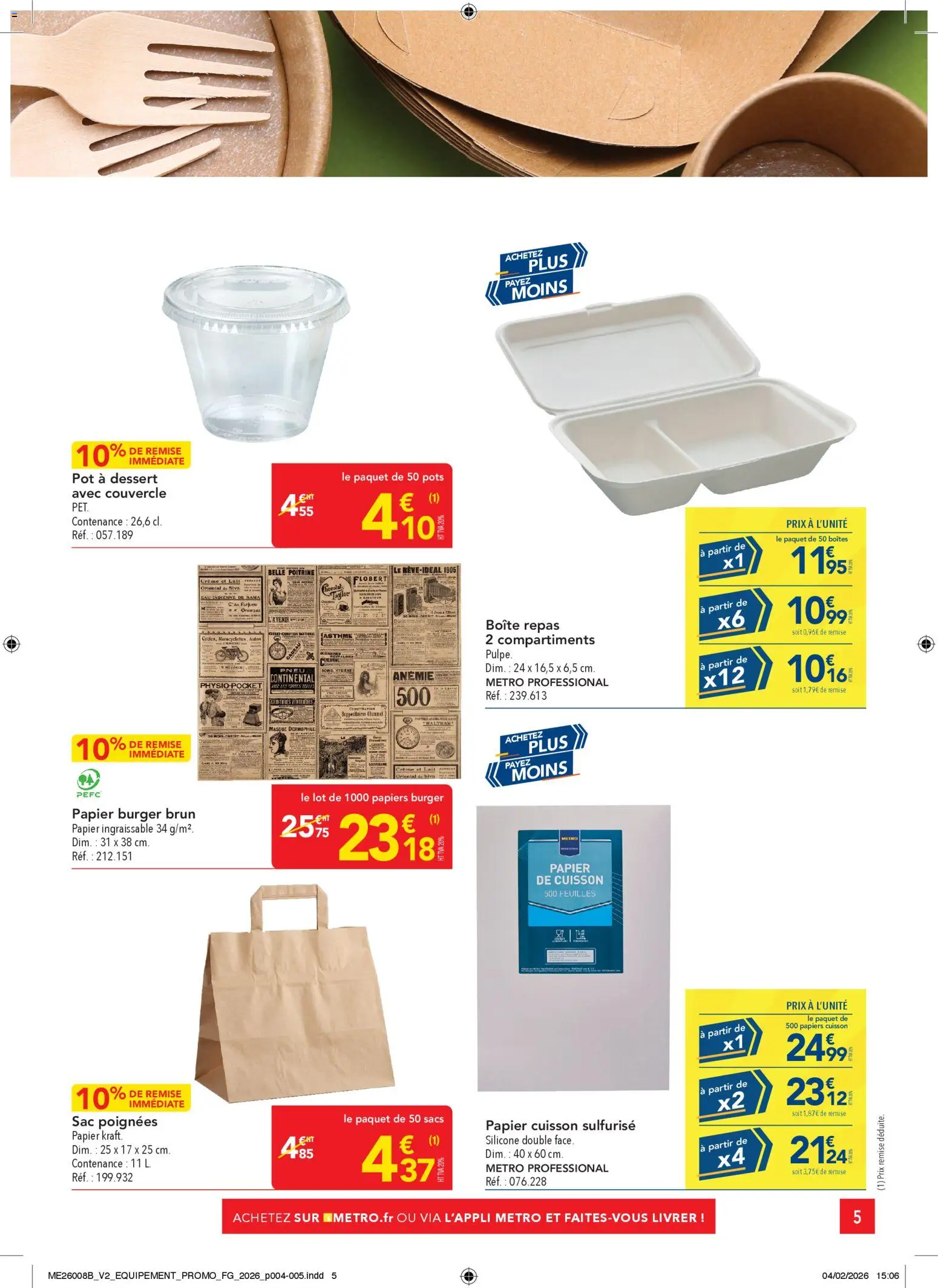 {H1} | Page: 5 | Produits: Masque, Poignées, Portes, Papier de cuisson