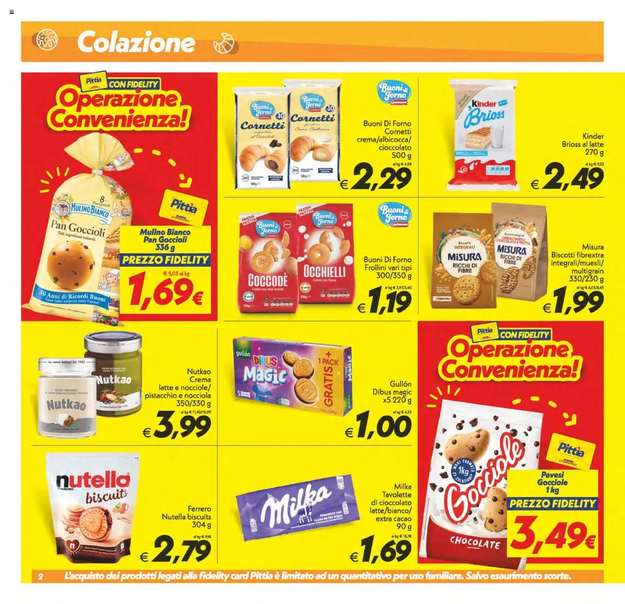 Volantino SuperConveniente del 23.09.2025 | Pagina: 2 | Prodotti: Panna, Biscotti, Frutta, Latte
