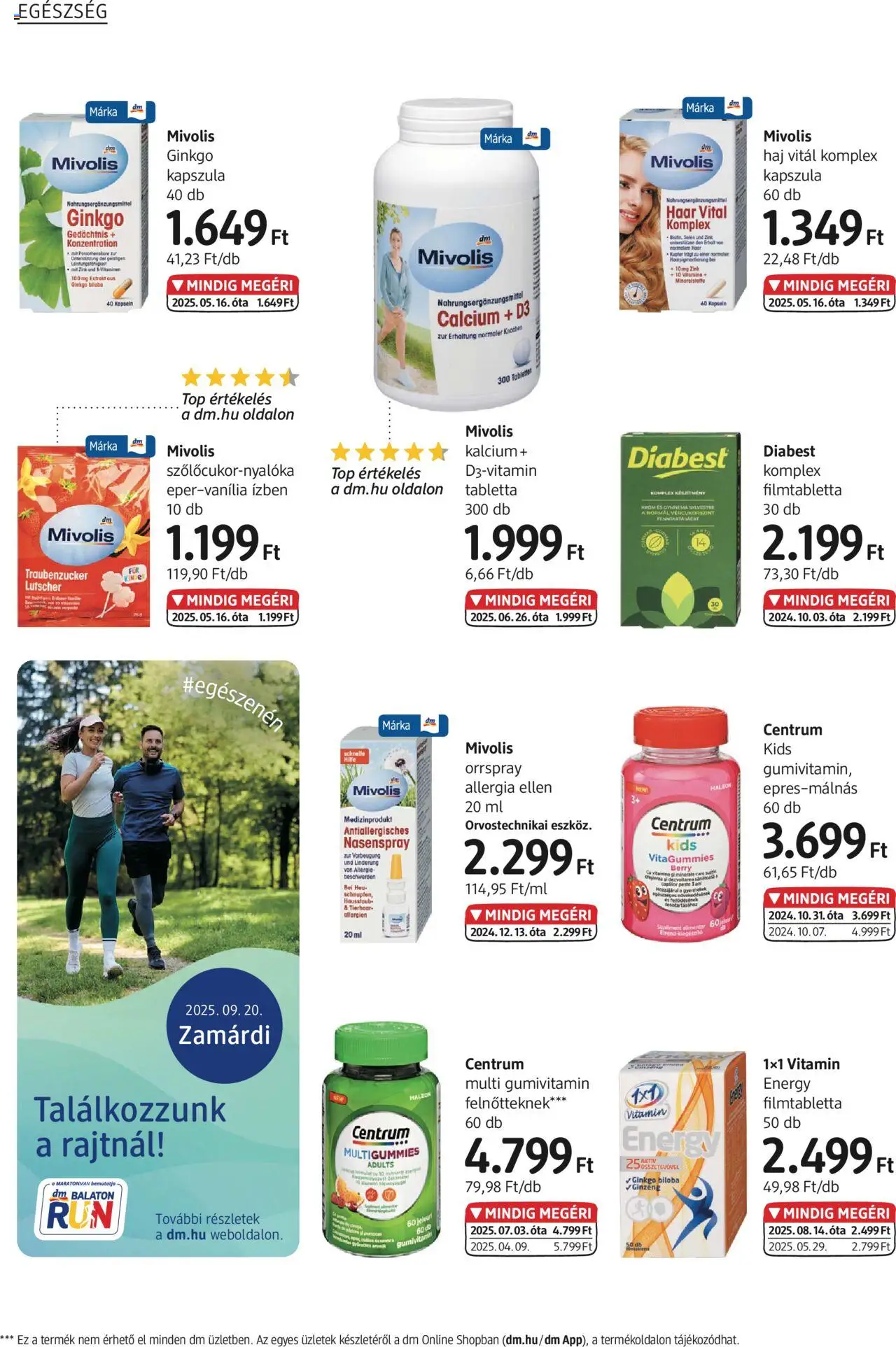 DM Drogerie Markt akciós ujság - amely érvényes a következő dátumtól: 14.08.2025 | Oldal: 20 | Termékek: Ginkgo biloba, Multivitamin