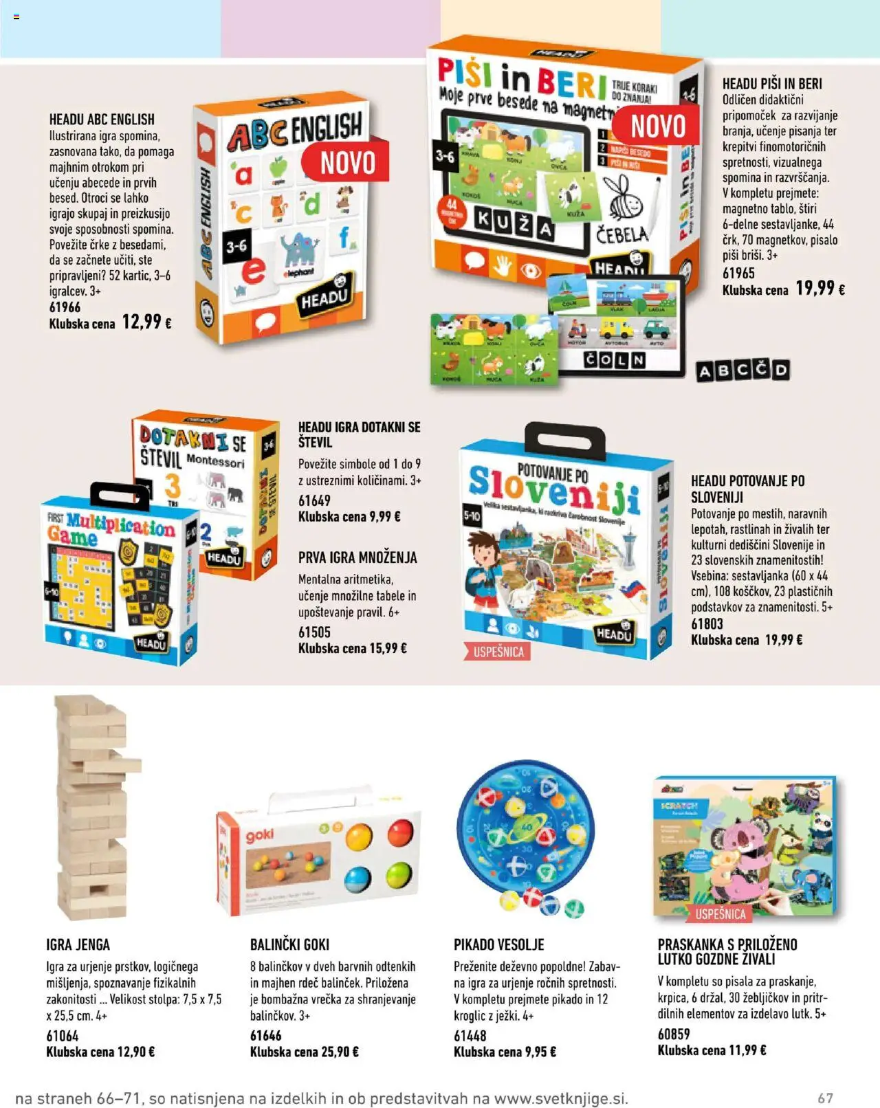 Novi Svet knjige katalog ponudbe – veljaven od 01.10.2025 | Stran: 67 | Izdelki: Igra, Pisala