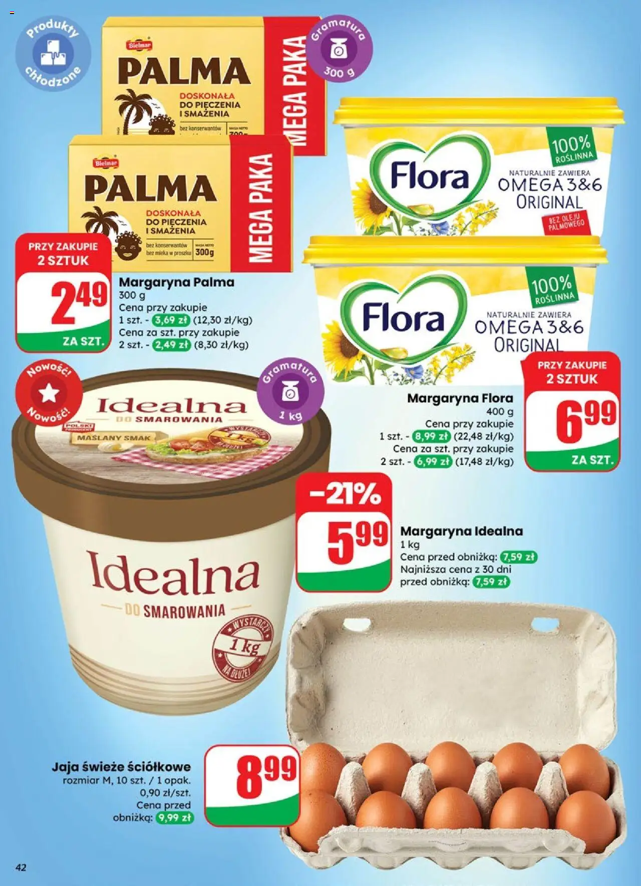 Dino Gazetka od 10.09.2025 | Strona: 42 | Produkty: Mleka, Margaryna, Jaja