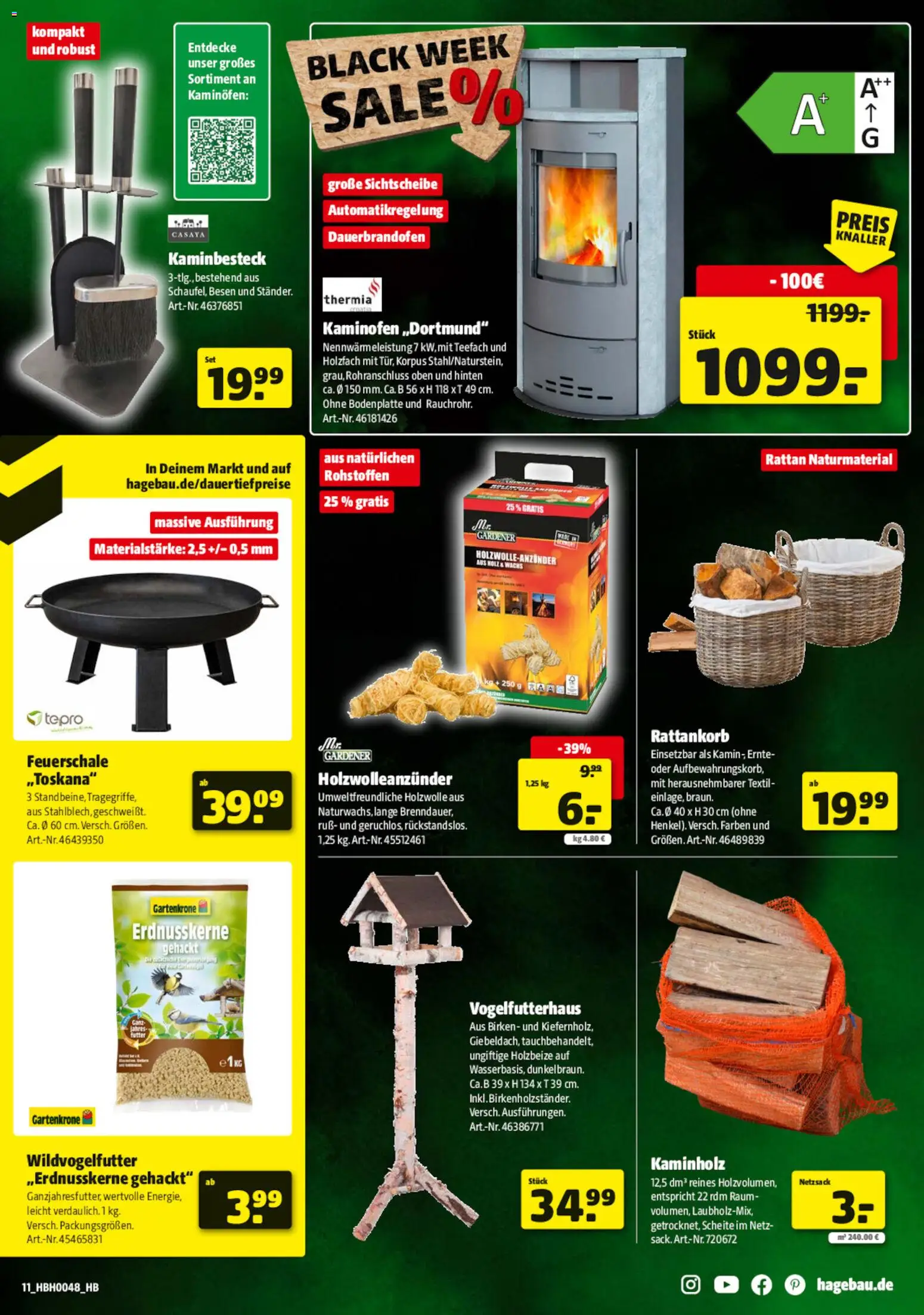 Hagebau - Black Friday – gültig ab 22.11.2025 | Seite: 11 | Produkte: Kamin, Kaminofen