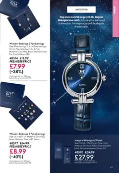 Preview of Oriflame - Offers valid from 24.12.2025 | Page: 43 | Products: Earrings, Watch, Case