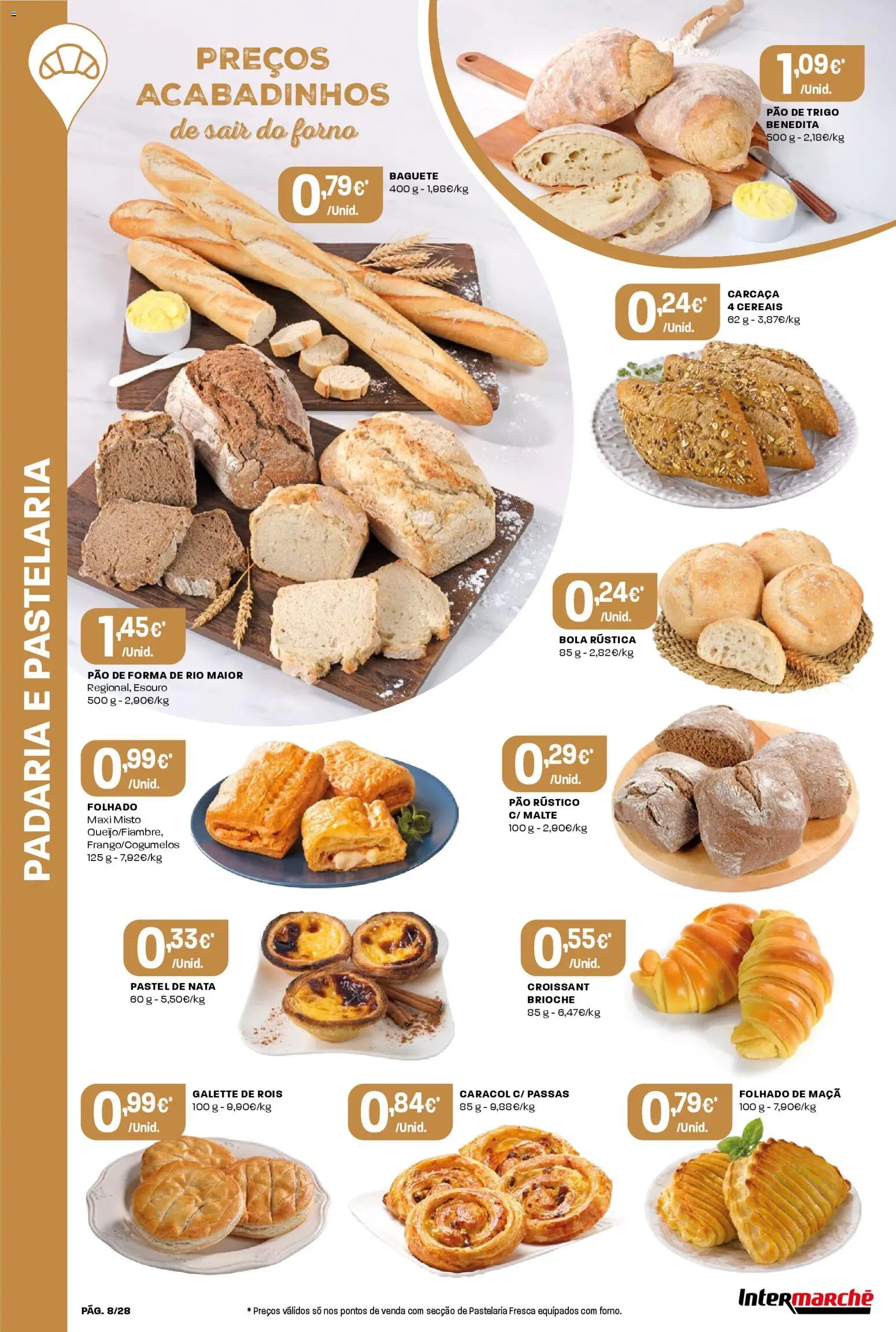 Intermarché Folheto Contact │ válido de 05.03.2026 | Página: 8 | Produtos: Pão de forma, Forno, Maça, Cereais