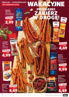 Kaufland gazetka od 24.07.2025 | Strona: 30 | Produkty: Suszona wołowina, Paluszki, Wędliny, Wołowina