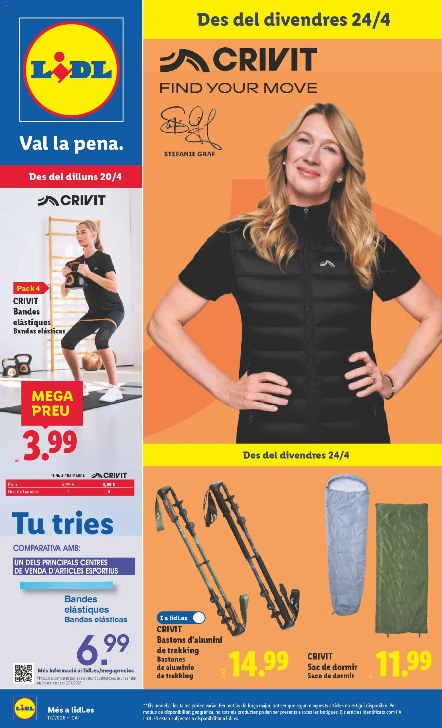 Lidl folleto de bazar │ válido desde el 20.04.2026 | Página: 1 | Productos: Saco de dormir