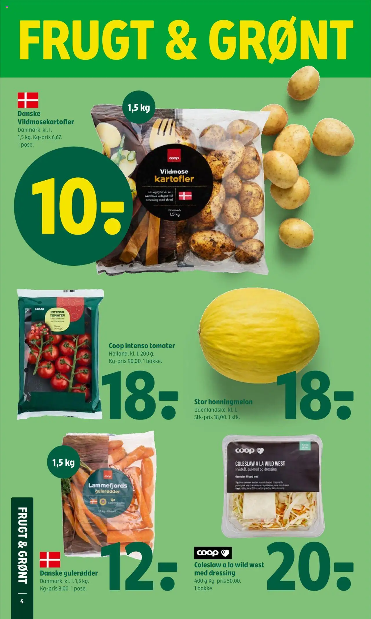 Coop 365 Tilbudsavis gyldig fra 21.08.2025 | Side: 4 | Produkter: Tomater, Dressing, Honningmelon, Gulerod