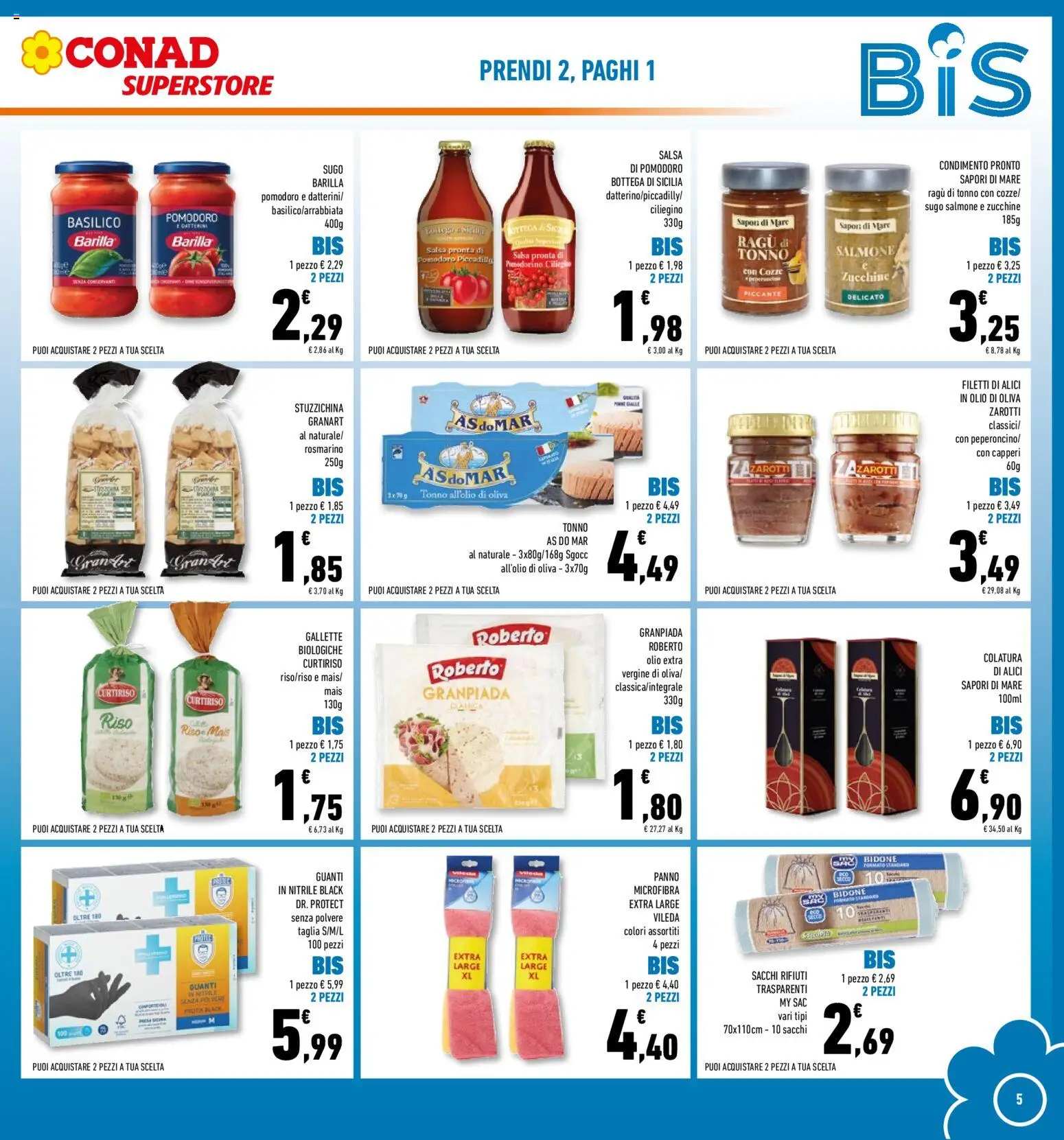 Volantino Conad del 25.02.2026 | Pagina: 5 | Prodotti: Rosmarino, Pomodoro, Olio extra vergine, Olio di Oliva