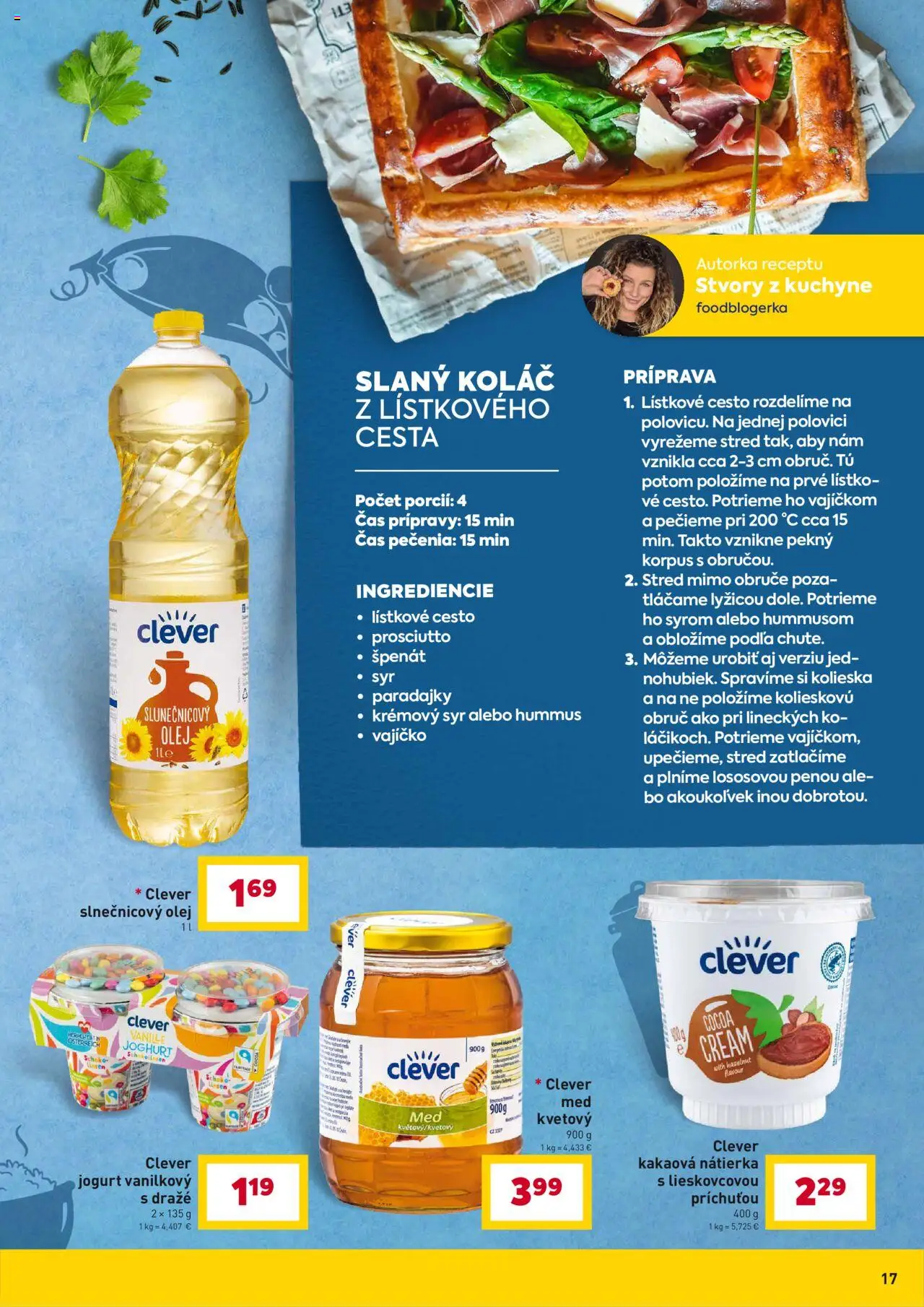 Nové Billa akcie – leták je platný od 10.09.2025 | Strana: 17 | Produkty: Syr, Jogurt, Koláč, Slnečnicový olej