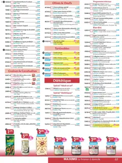 Maximo - Prévisualisation de Maximo catalogue epicerie valide à partir de 21.11.2025 | Page: 65 | Produits: Olives, Artichaut, Infusion, Tomates séchées