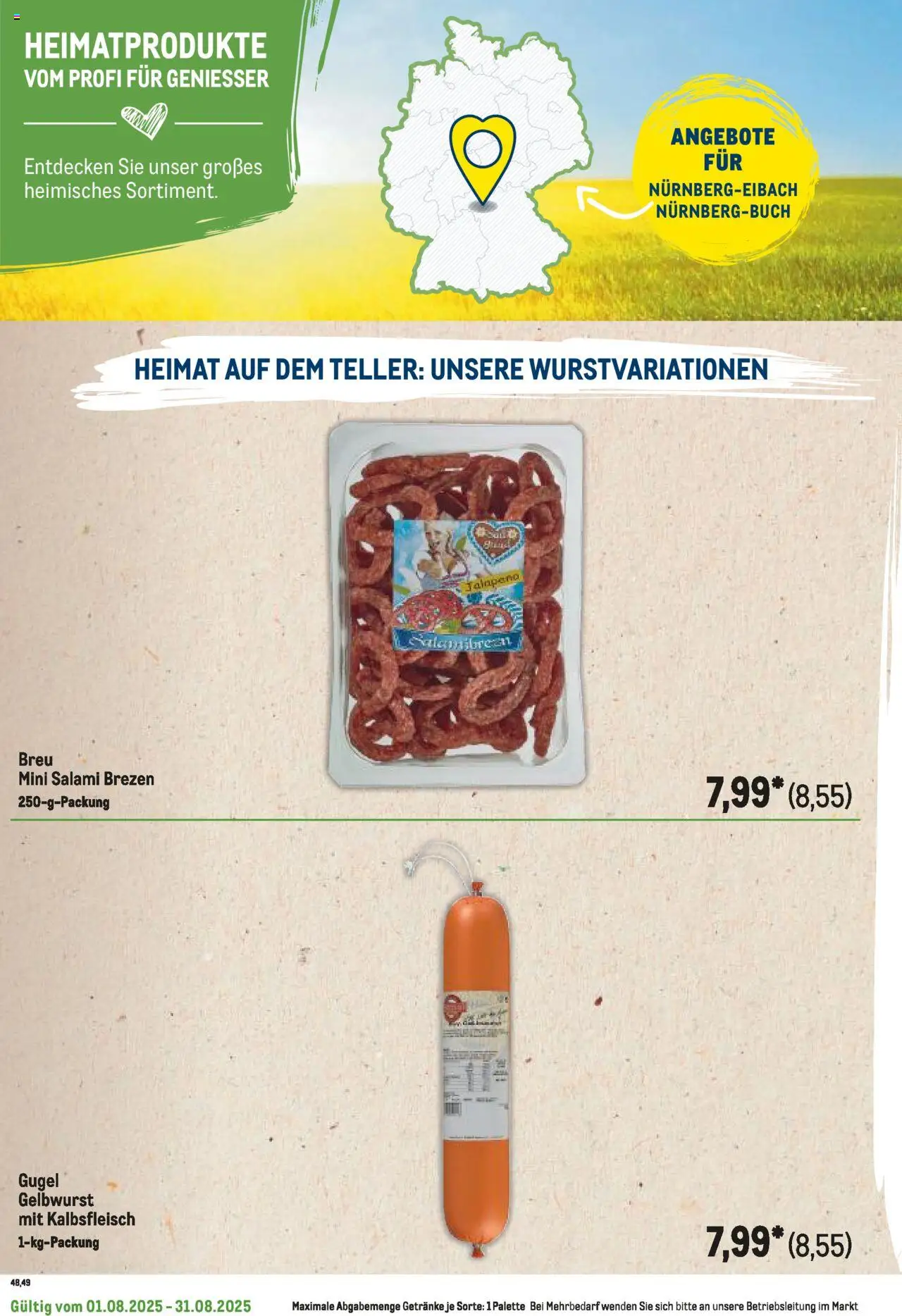 Metro Regionaler Flyer - gültig ab dem 01.08.2025 | Seite: 108 | Produkte: Salami