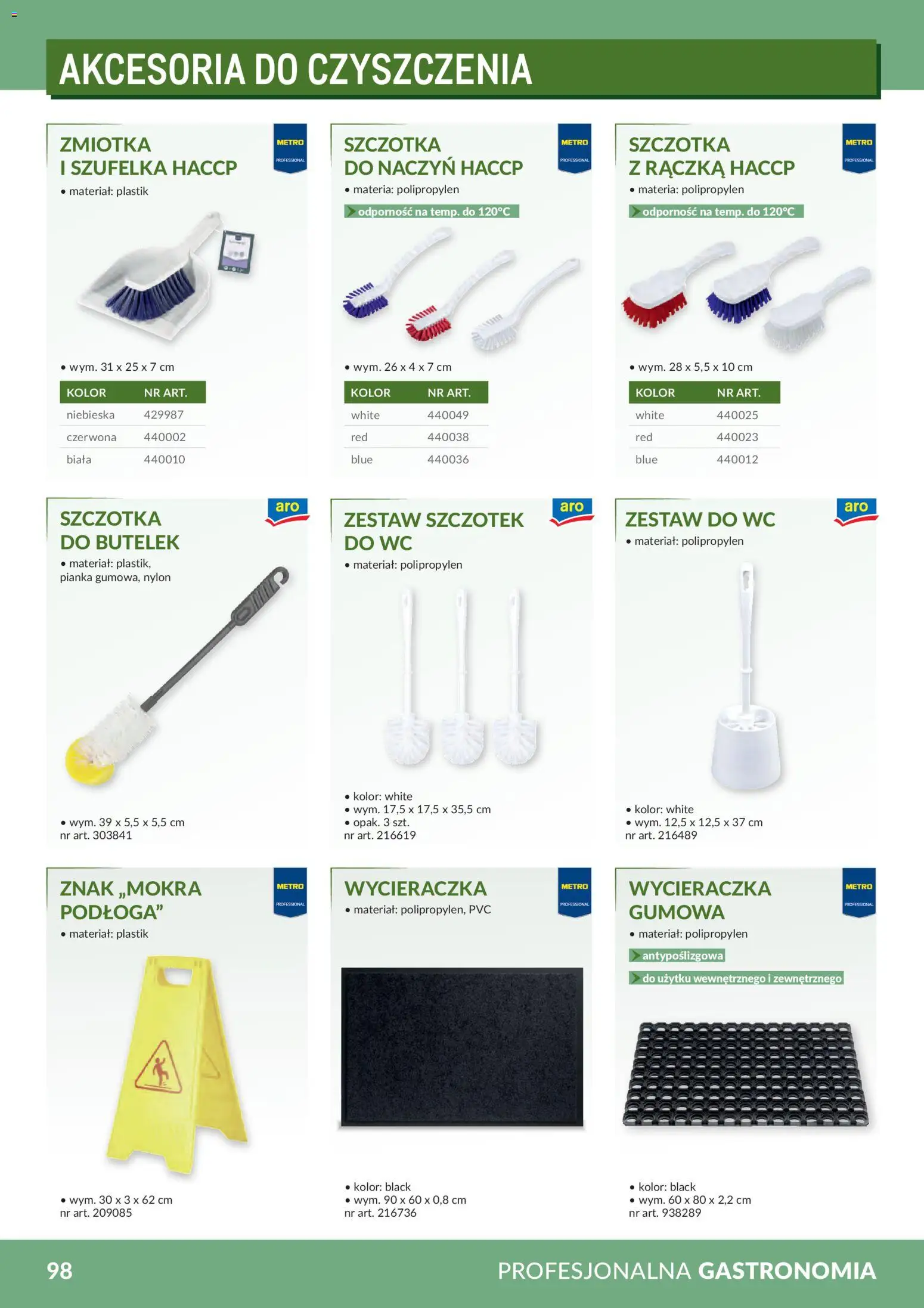 Makro Gazetka - Profesjonalna Gastronomia od 01.02.2026 | Strona: 98 | Produkty: Wycieraczka, Szczotka