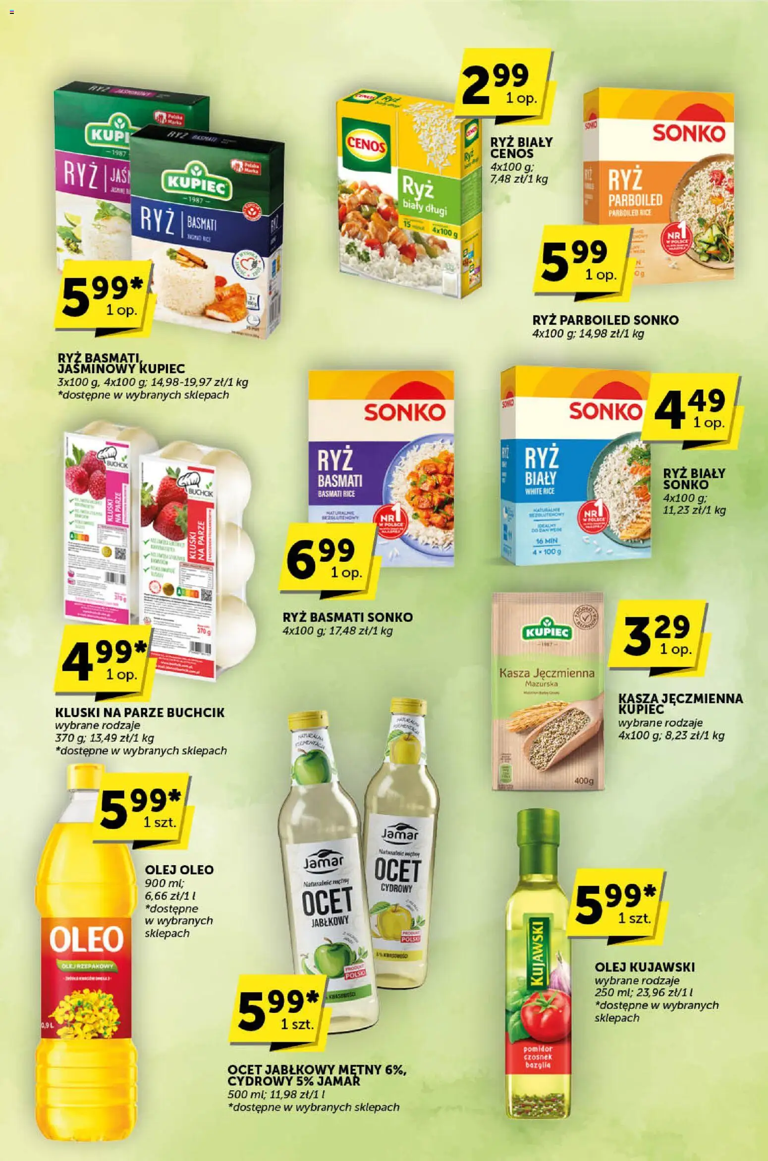 ABC Gazetka - Katalog od 08.01.2026 | Strona: 11 | Produkty: Czosnek, Kasza jęczmienna, Olej kujawski, Ryż basmati