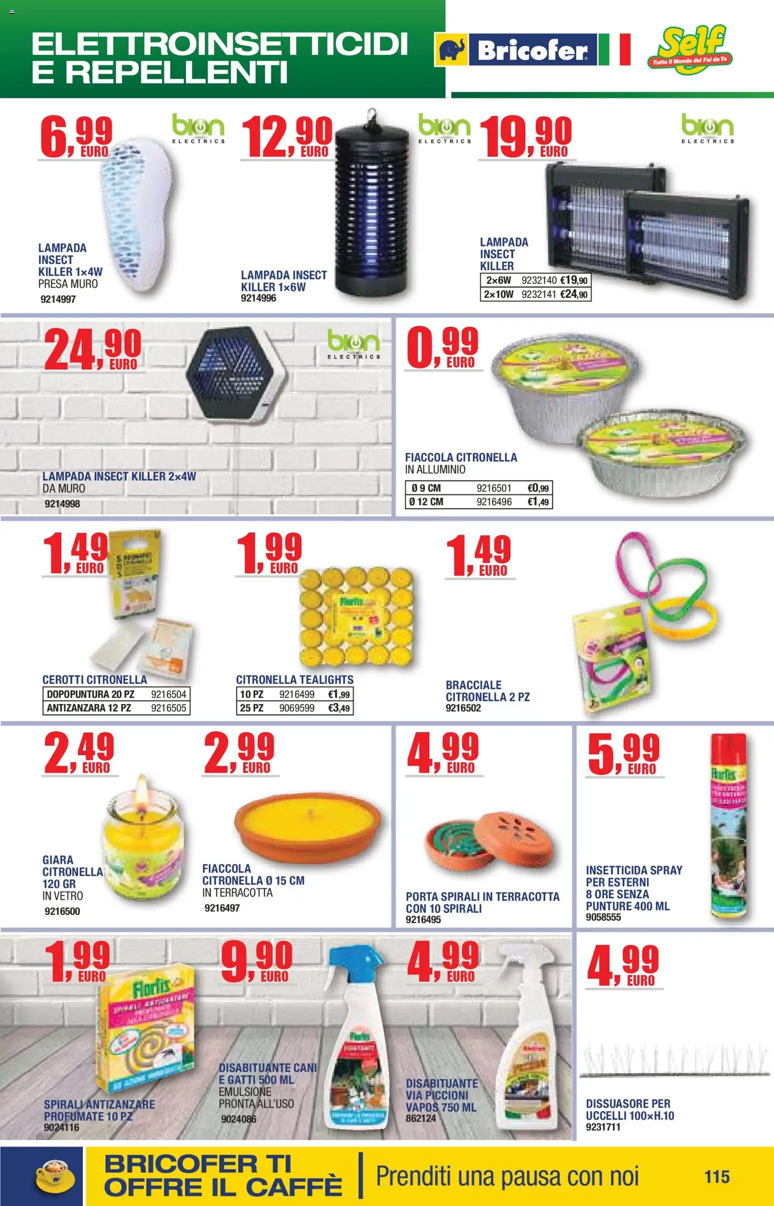 Volantino Self del 14.04.2026 | Pagina: 115 | Prodotti: Caffè, Cerotti, Bracciale, Lampada