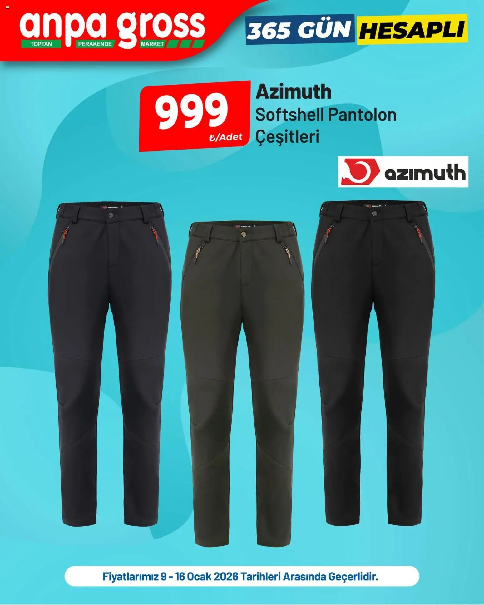 Anpa Gross İndirim Azimuth, Salomon, Lee Cooper - 09.01.2026 tarihinden itibaren geçerlidir | Sayfa: 3 | Ürünler: Pantolon, Ocak