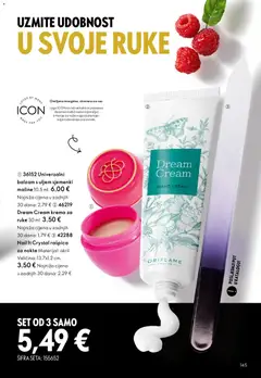 Oriflame - Katalog - Pregled kataloga iz trgovine Oriflame, vrijedi od 01.04.2026 | Stranica: 145 | Proizvodi: Krema za ruke, Krema, Maline
