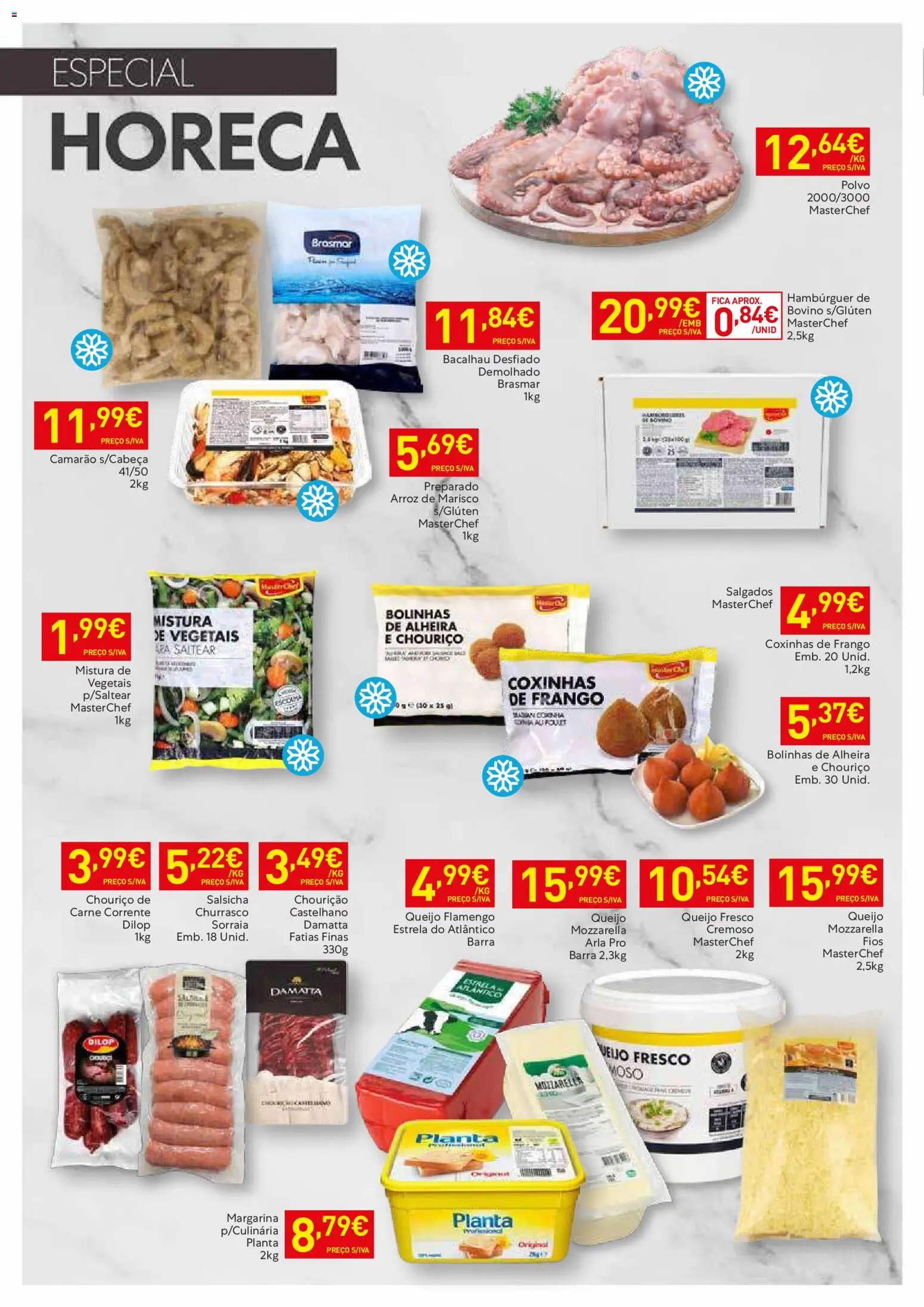 Recheio folheto Madeira │ válido de 24.02.2026 | Página: 6 | Produtos: Bacalhau, Hambúrguer, Camarão, Arroz