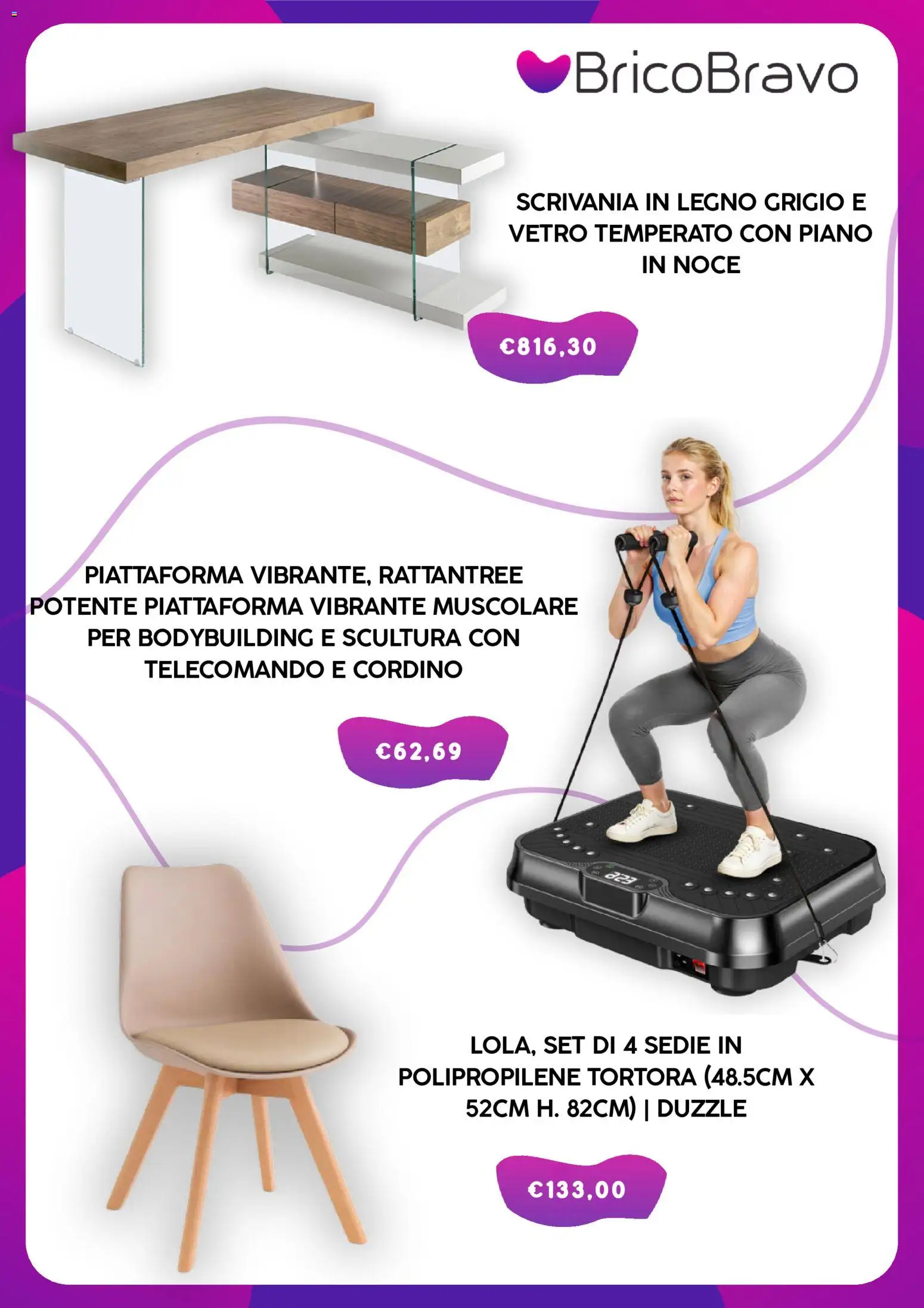 Volantino Brico Bravo del 03.03.2026 | Pagina: 2 | Prodotti: Telecomando, Scrivania