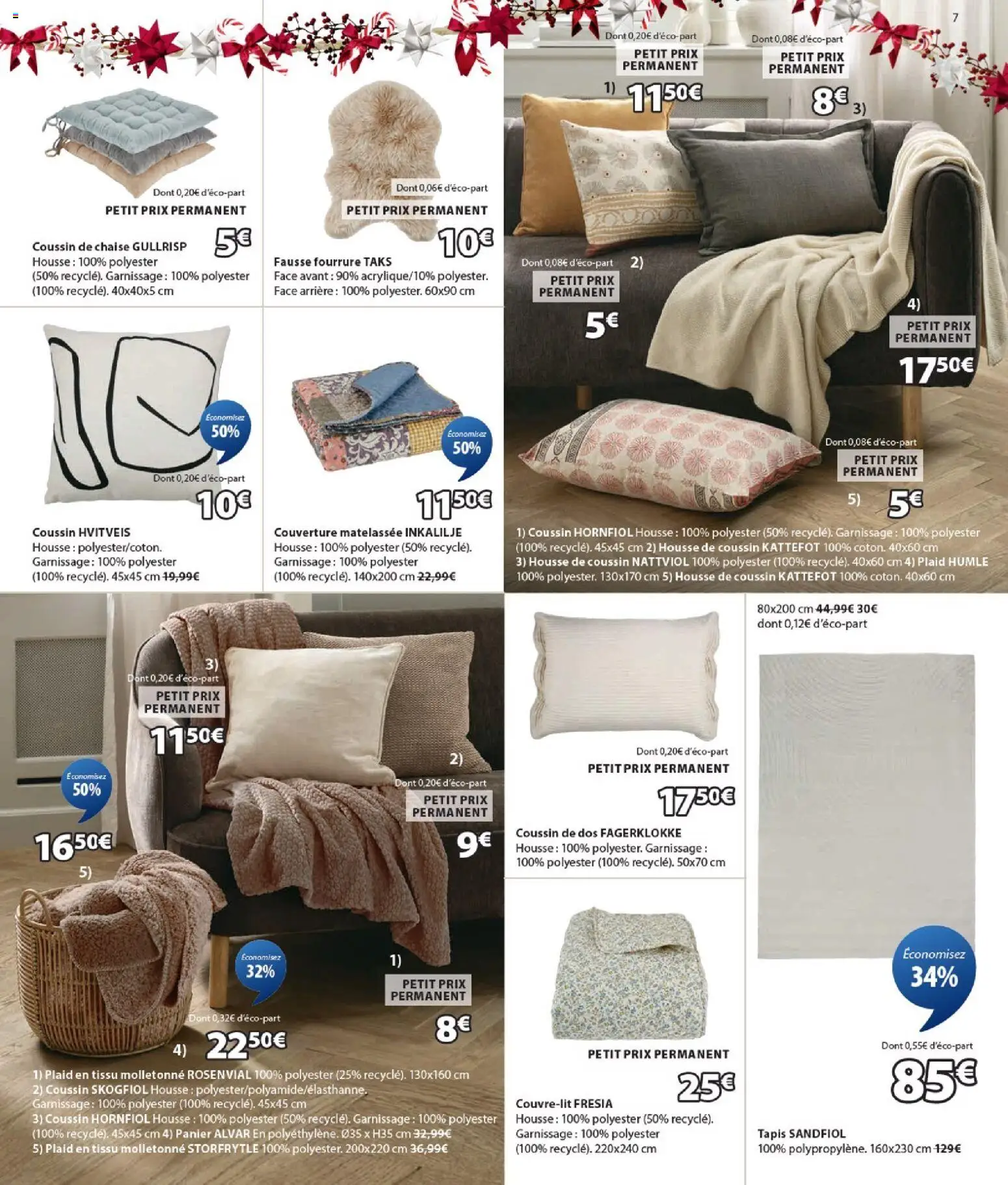 {H1} | Page: 7 | Produits: Couverture, Chaise, Panier, Tapis