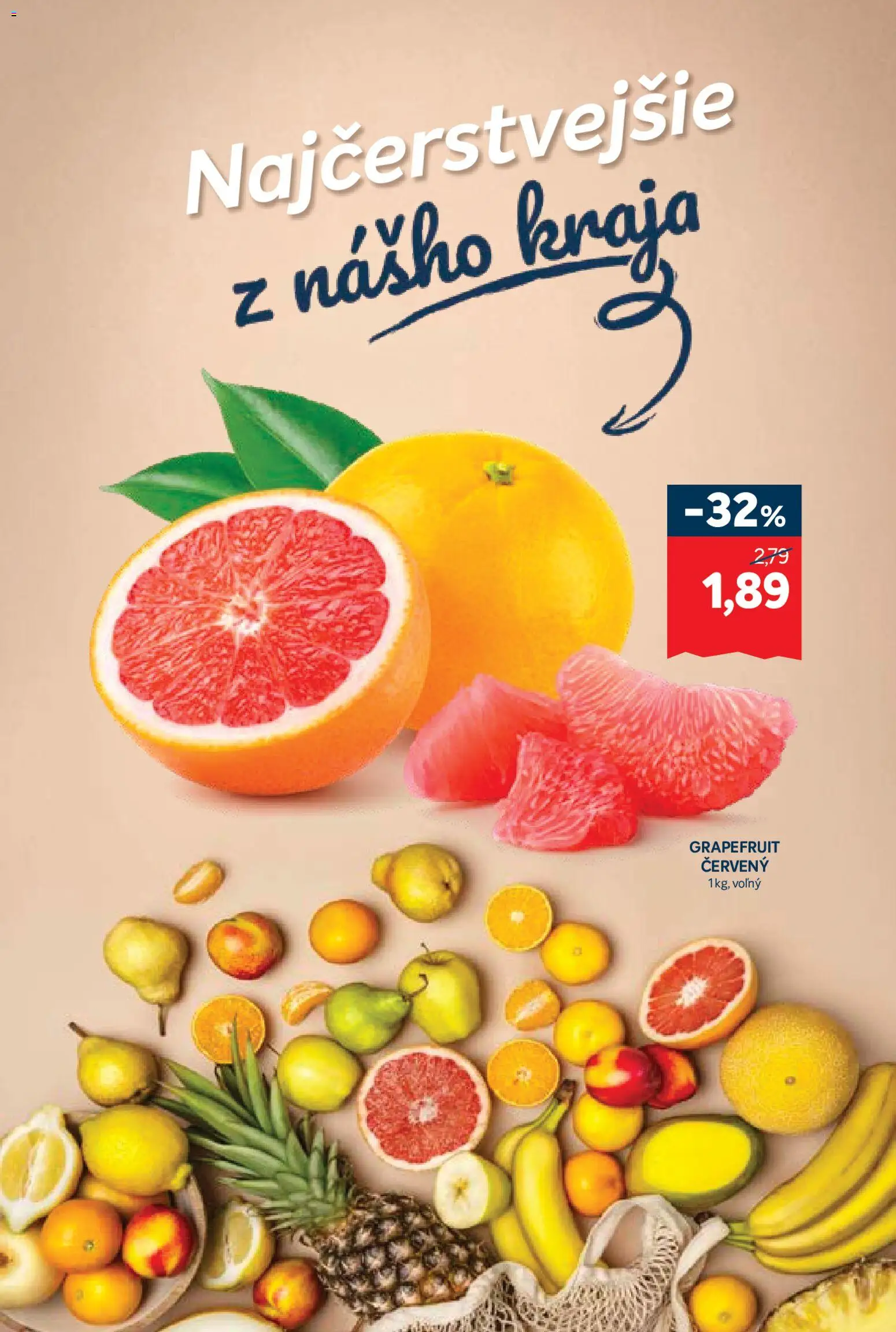 Nové Kraj akcie – leták je platný od 05.03.2026 | Strana: 3 | Produkty: Grapefruit