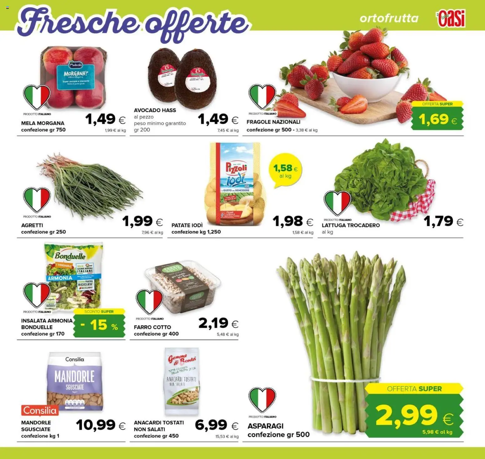 Volantino Oasi del 22.04.2026 | Pagina: 3 | Prodotti: Insalata, Avocado, Patate, Lattuga