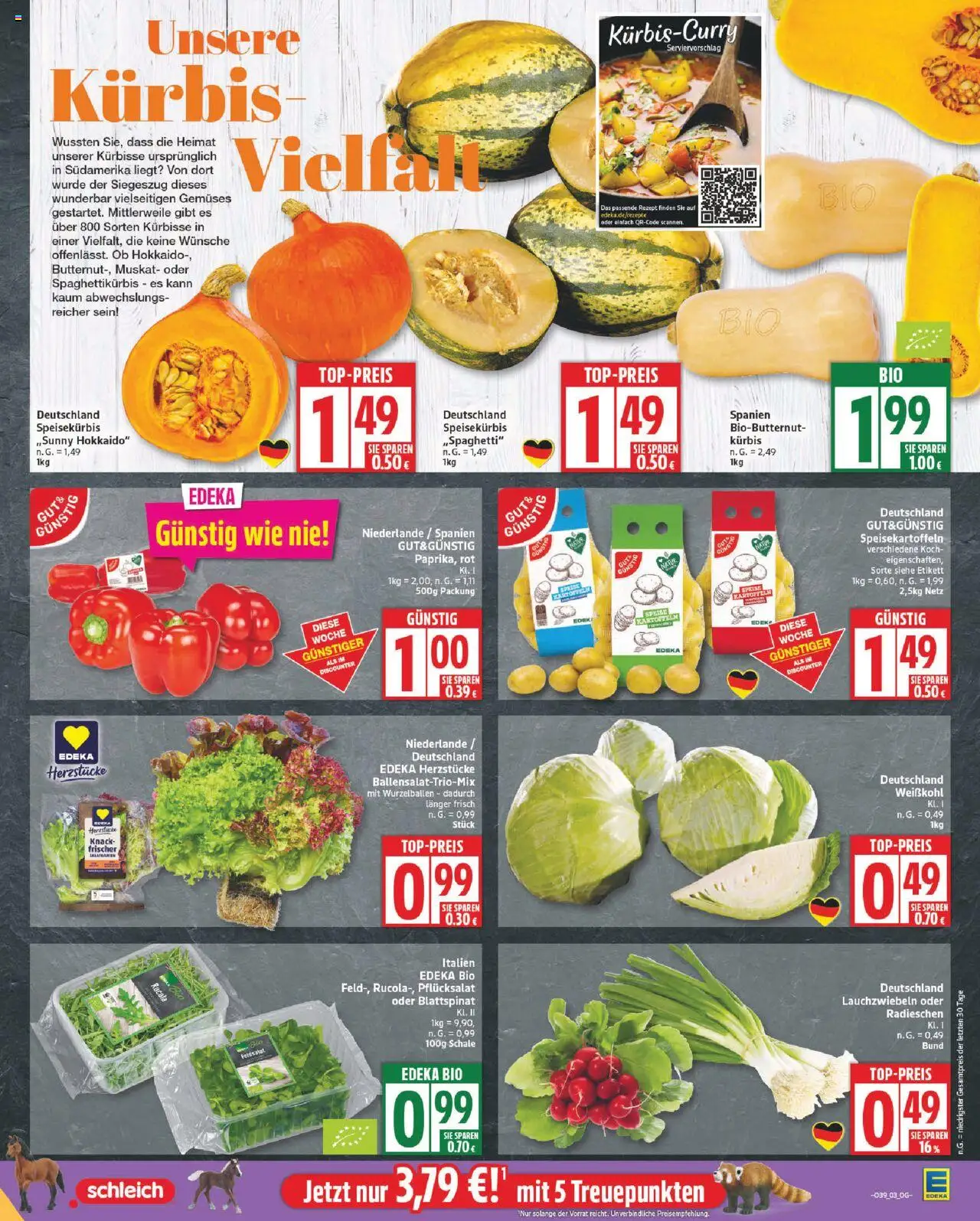 Edeka Prospekt 	 – gültig ab 22.09.2025 | Seite: 3 | Produkte: Kartoffeln, Kürbis