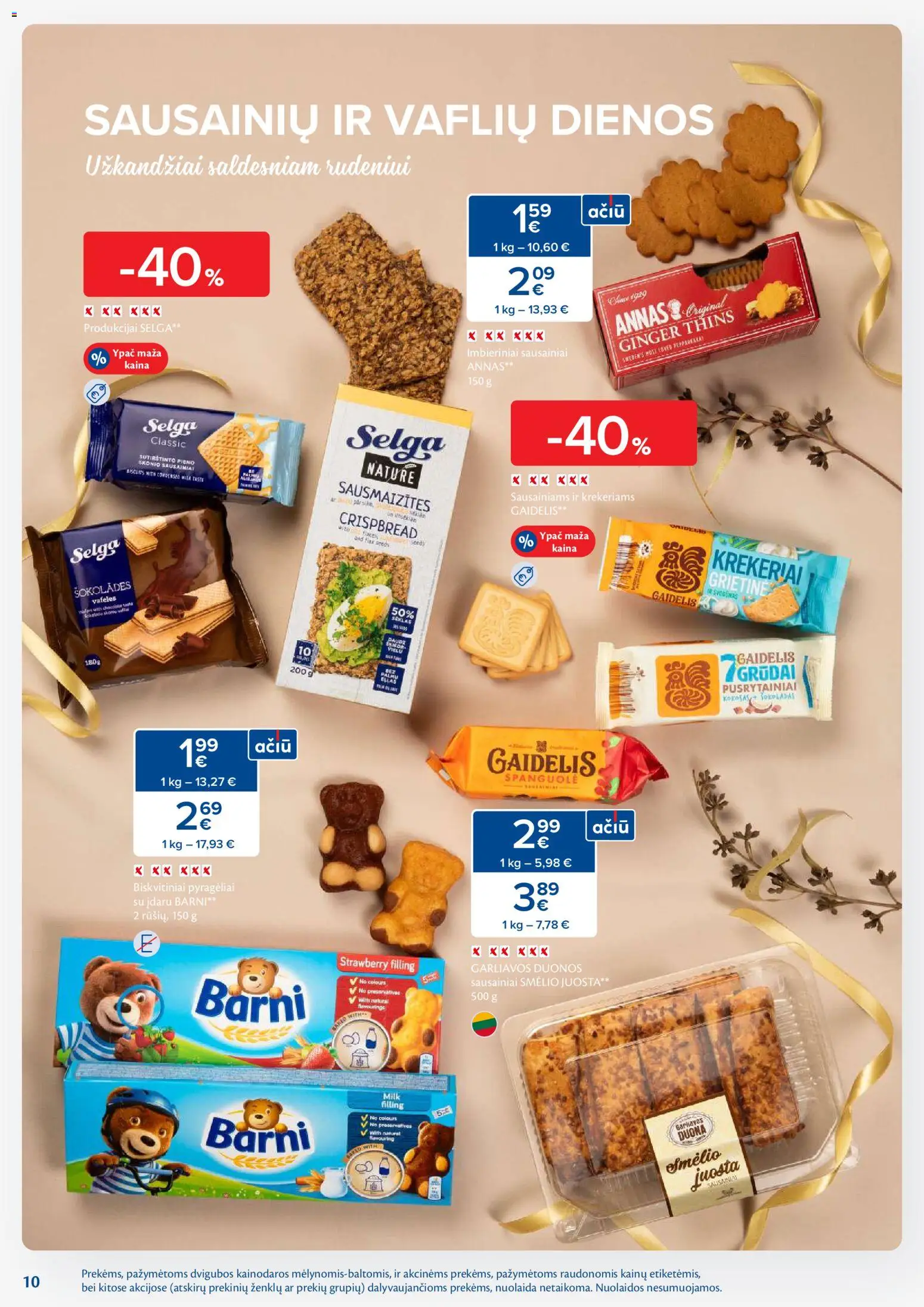 MAXIMA akcijos nuo 25.11.2025 | Puslapis: 10 | Prekių: Sausainiai, Duona, Šokoladas, Grietinė