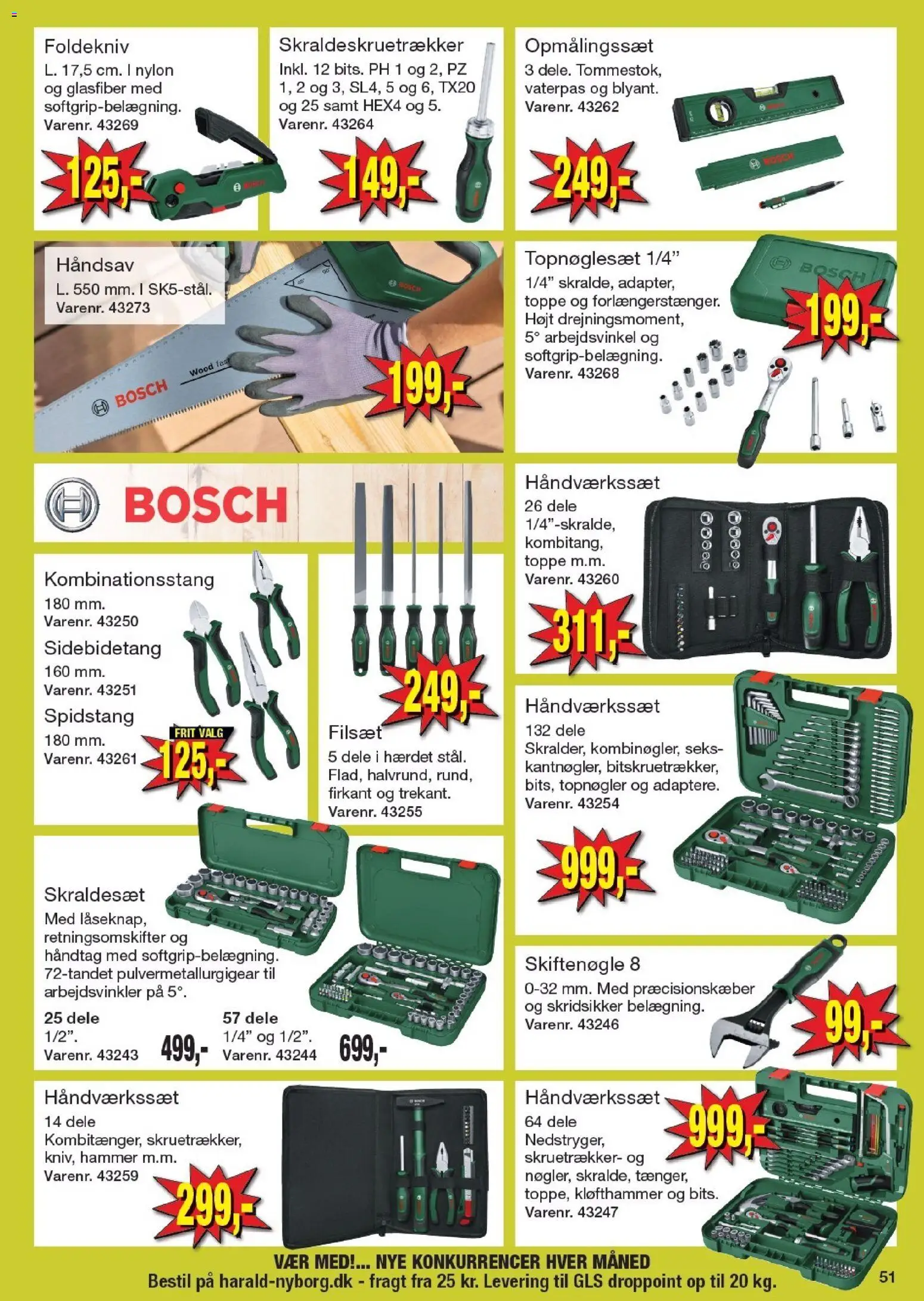 Harald Nyborg tilbudsavis – gyldig fra 09.04.2026 | Side: 55 | Produkter: Skruetrækker, Hammer, Toppe