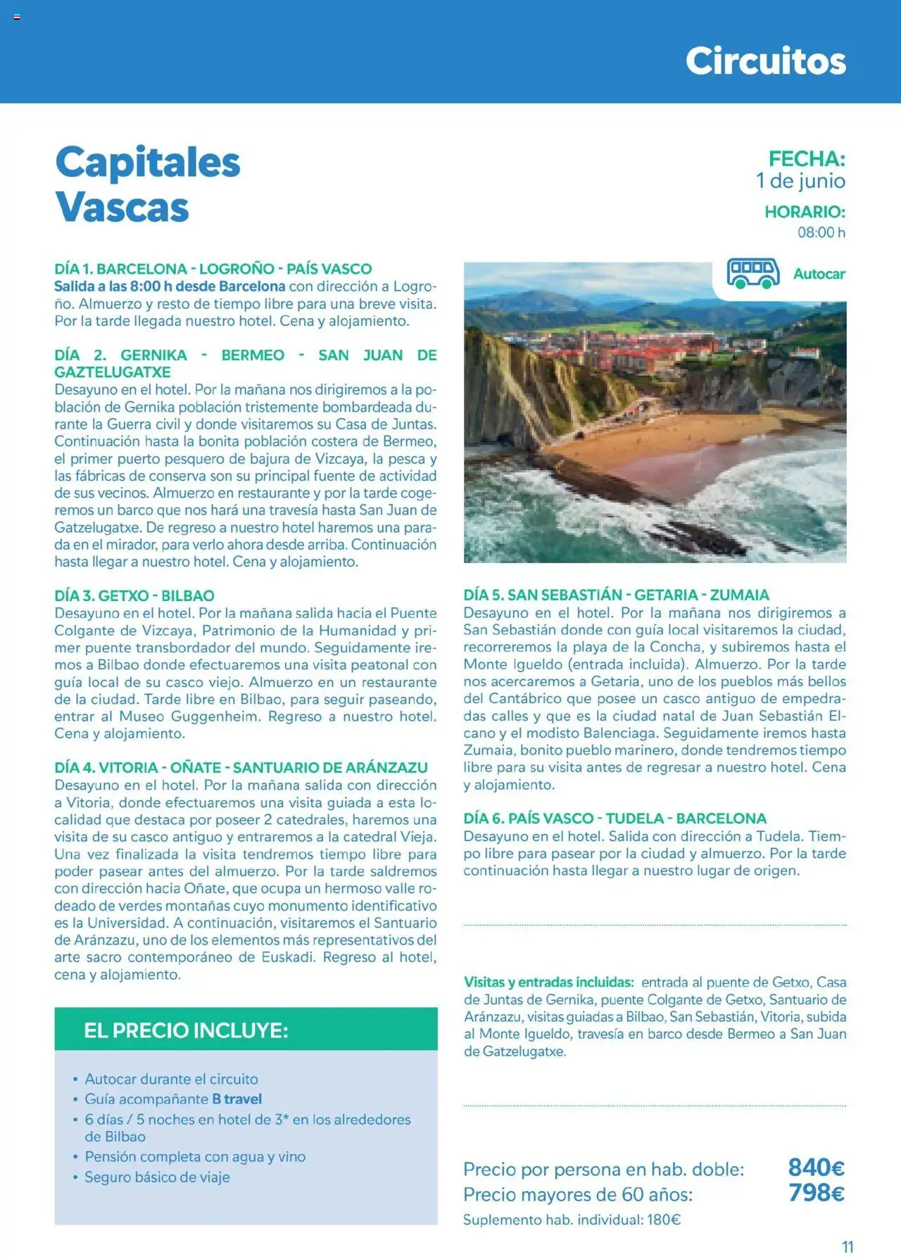 B the travel brand Viatges i Excursions │ válido desde el 01.05.2025 | Página: 11 | Productos: Vino