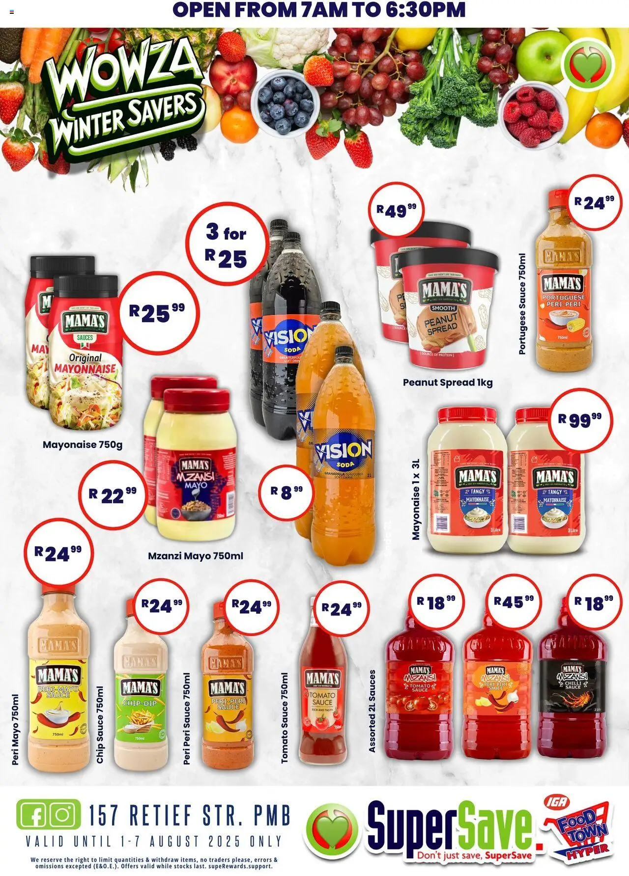 Super Save Specials │ valid from 08.08.2025 | Page: 25 | Products: Games, Detergente líquido, Mayonnaise, Sauce